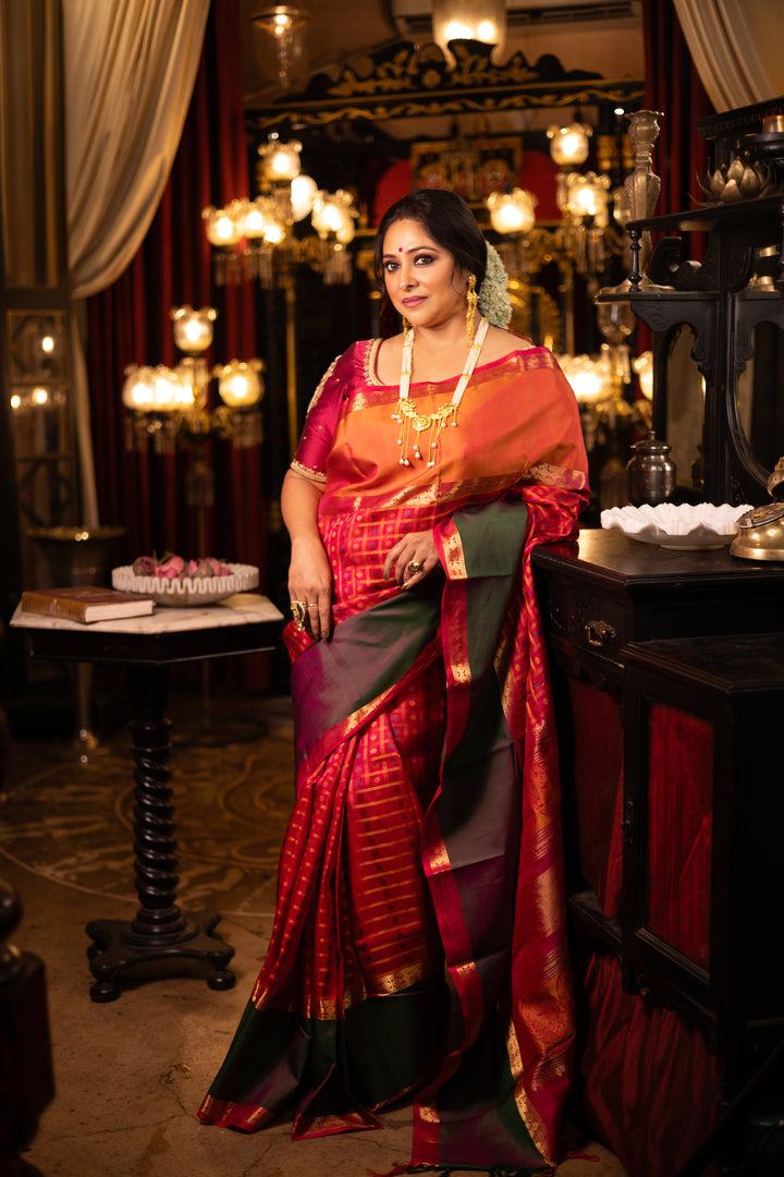 Sunset Ruby Silk: A Luxurious Blend of Color and Texture