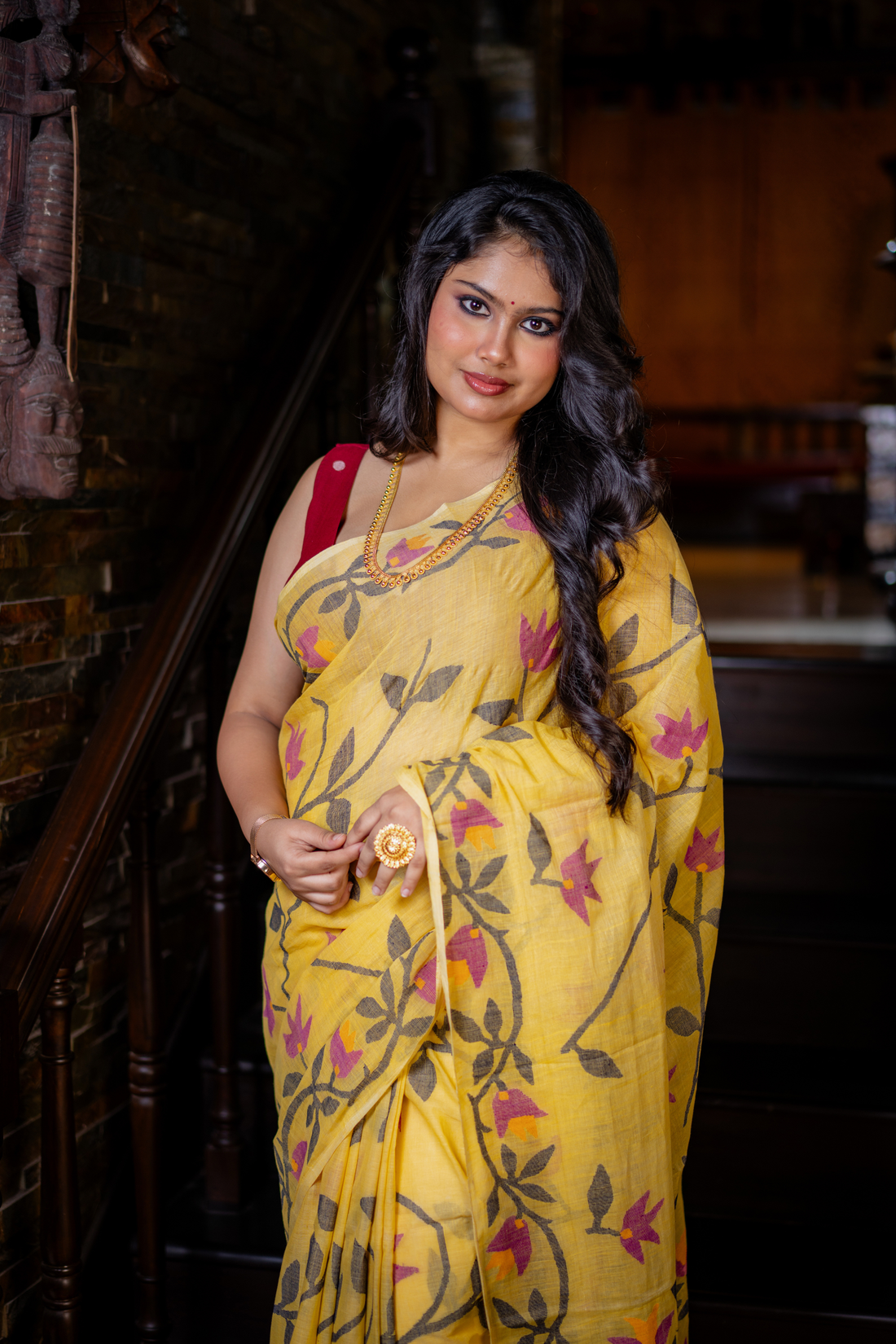 Sunlit Bloom Handloom Cotton: The Gentle Poetry of Everyday Elegance