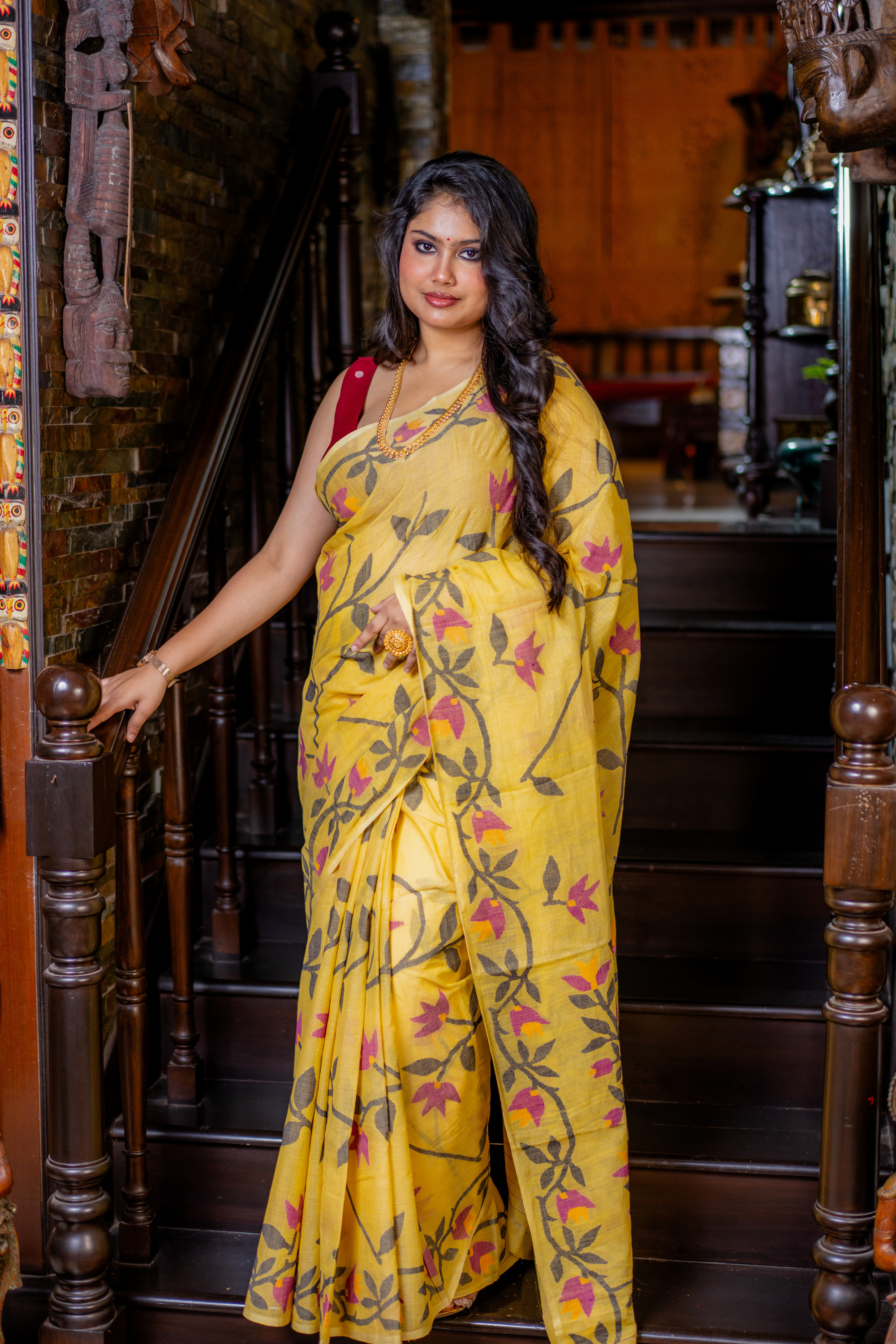 Sunlit Bloom Handloom Cotton: The Gentle Poetry of Everyday Elegance