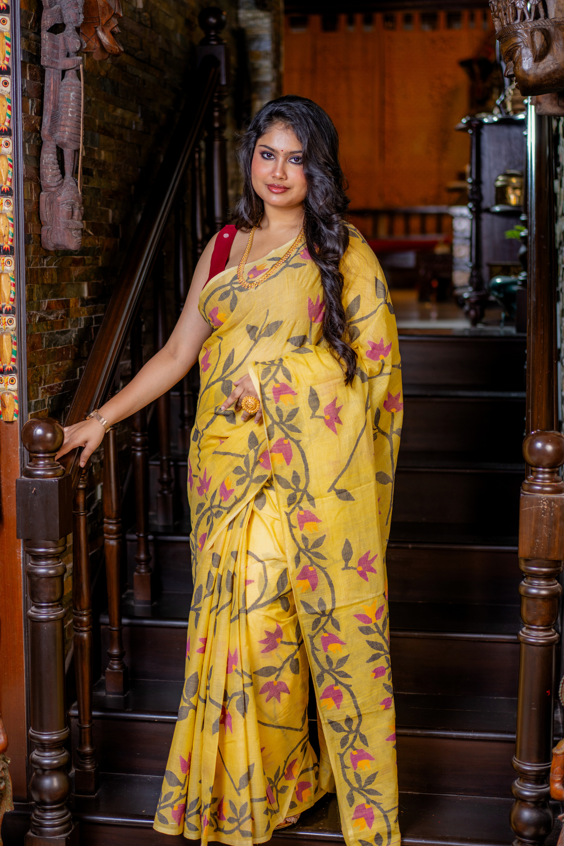 Sunlit Bloom Handloom Cotton: The Gentle Poetry of Everyday Elegance