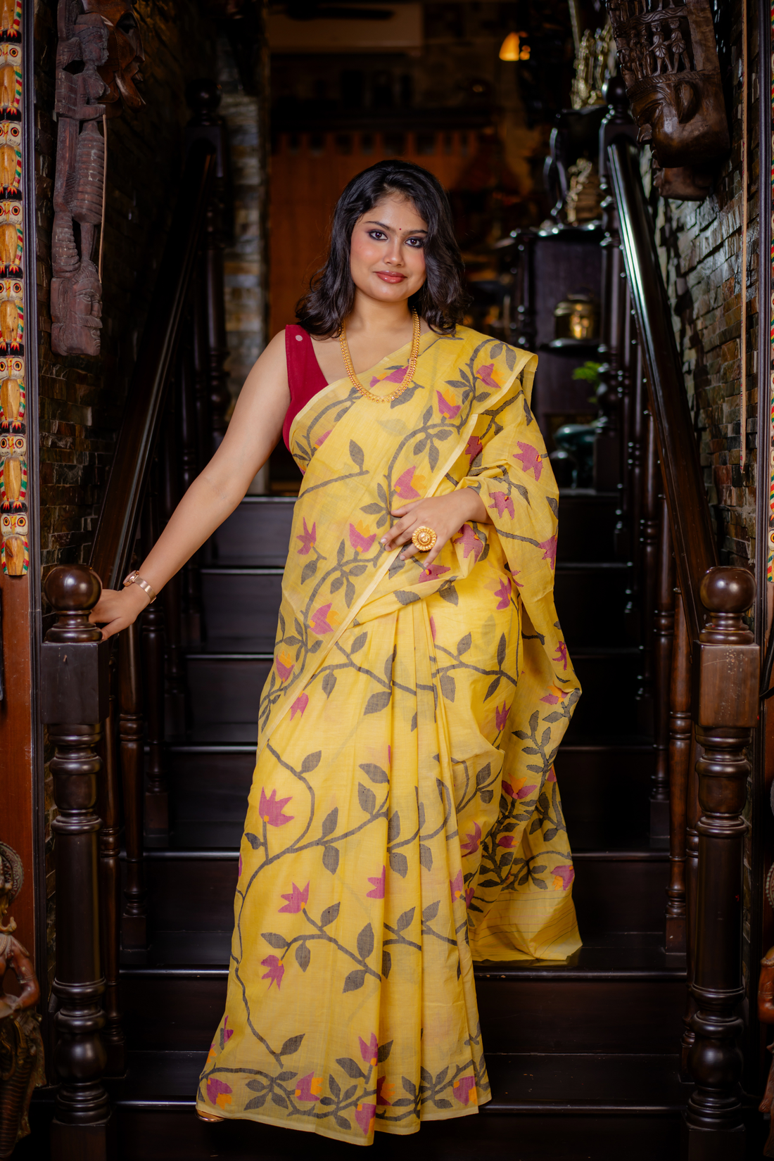 Sunlit Bloom Handloom Cotton: The Gentle Poetry of Everyday Elegance