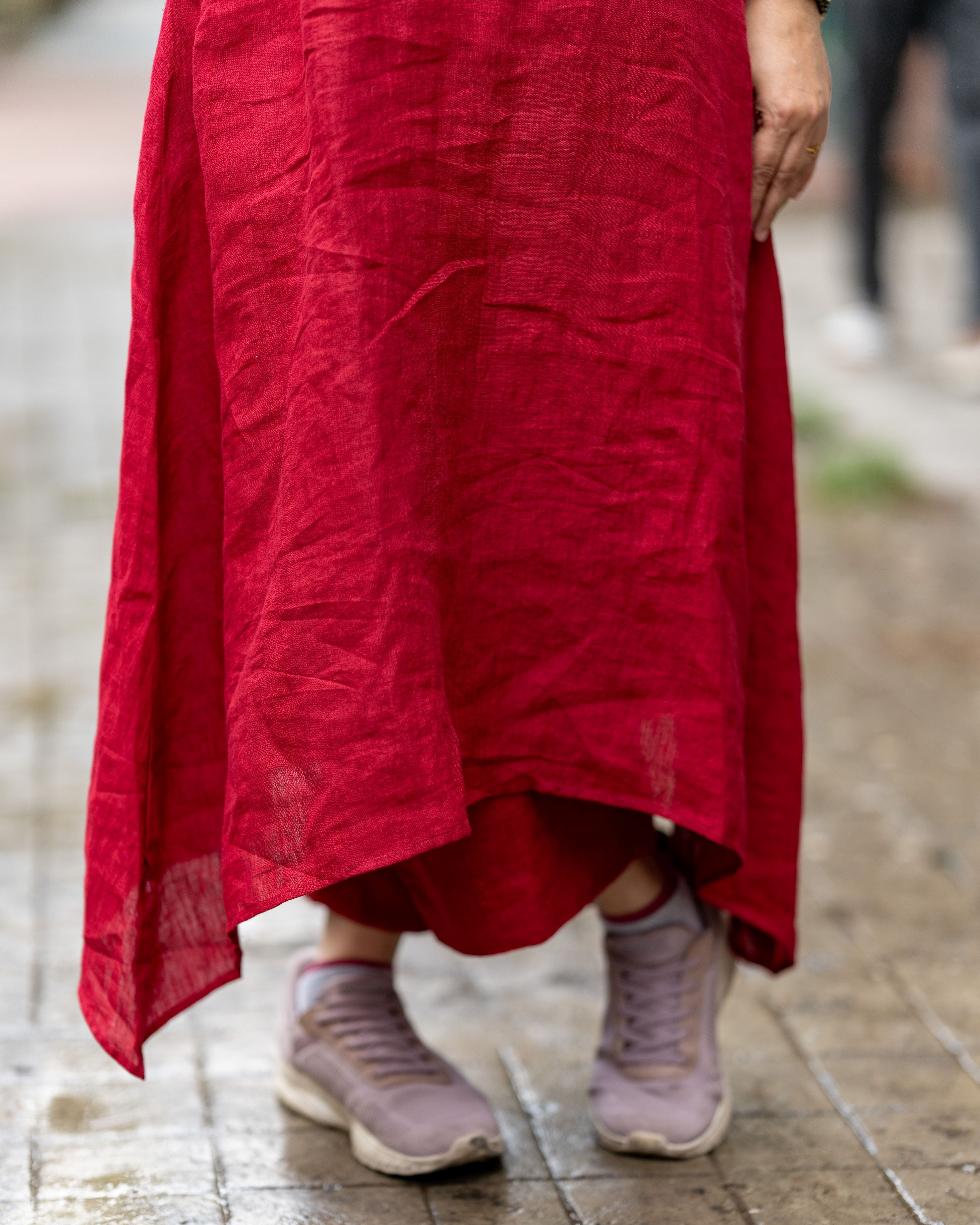 Scarlet Flow Cotton Dress
