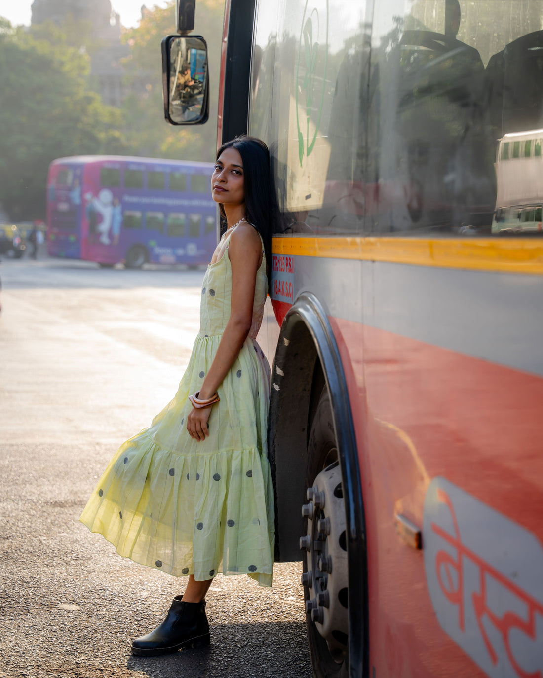 Sunlit Jamdani Cotton Tier Dress