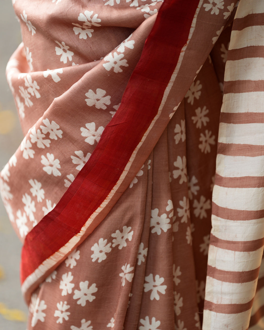 Gulnaar Siuli Batik Pure Silk Saree