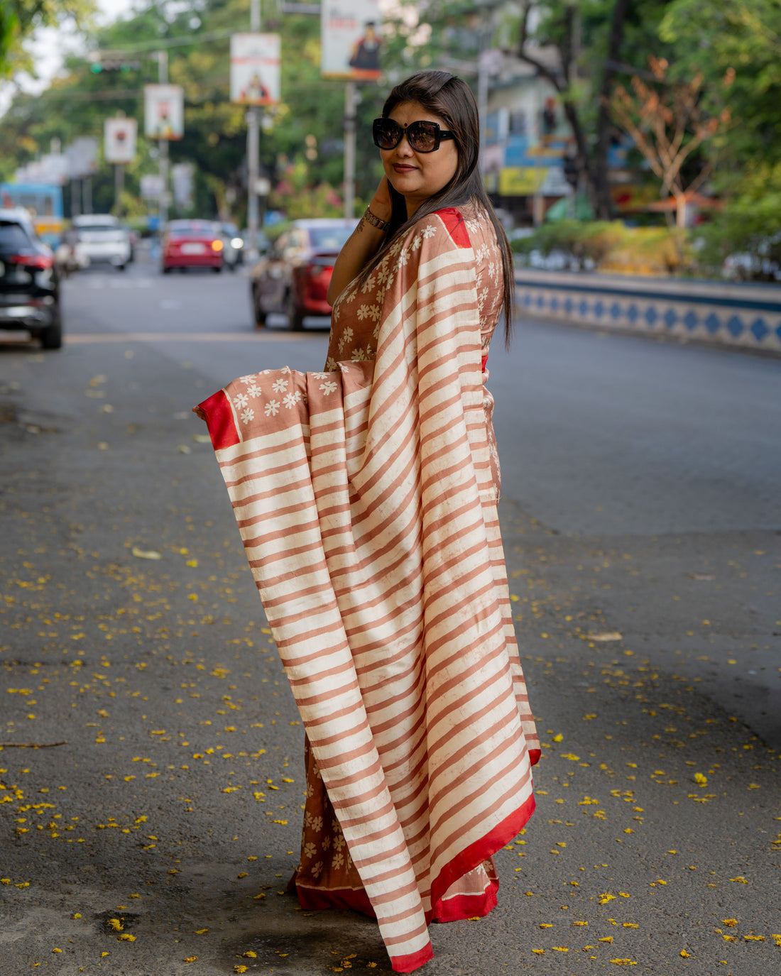 Gulnaar Siuli Batik Pure Silk Saree