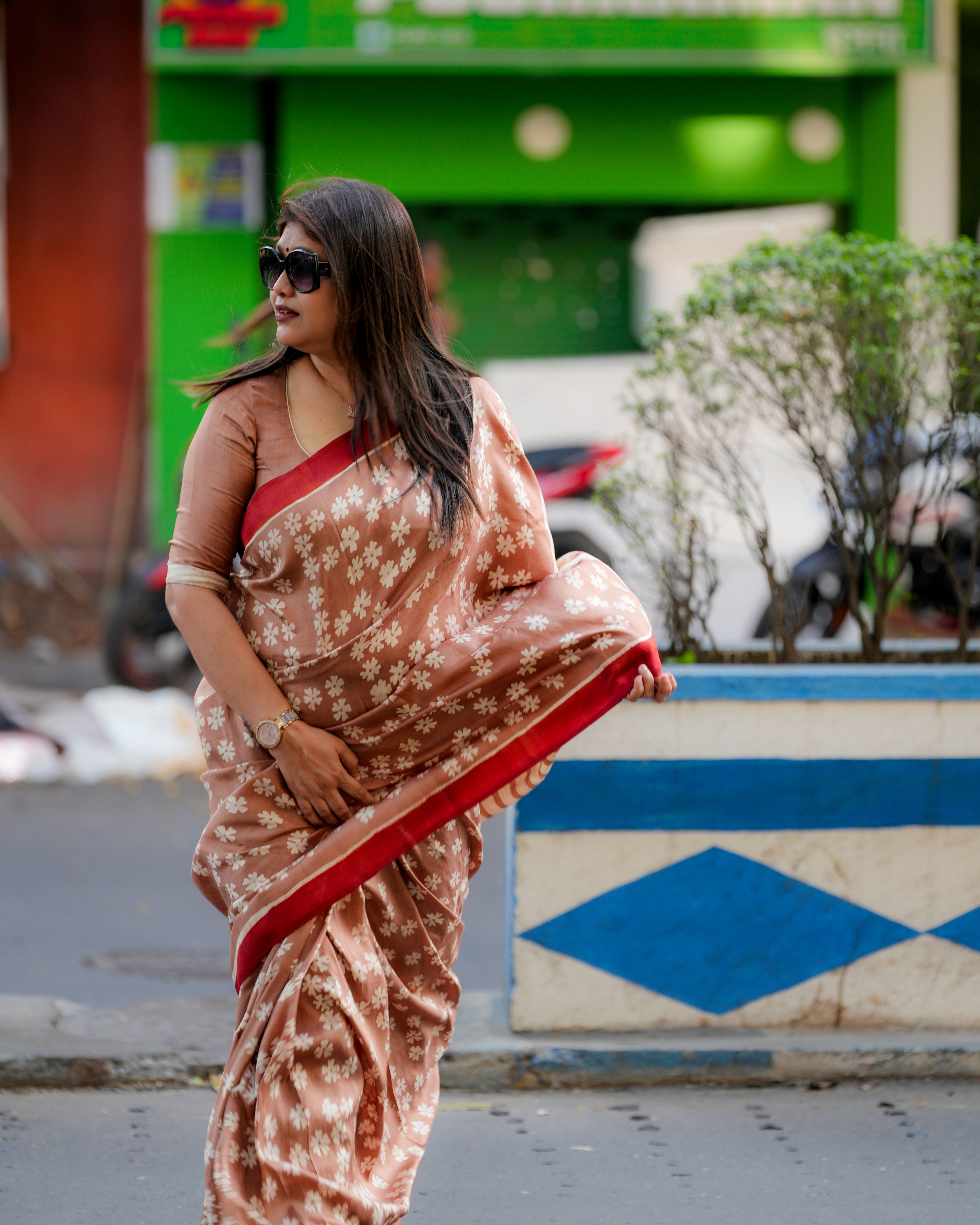 Gulnaar Siuli Batik Pure Silk Saree