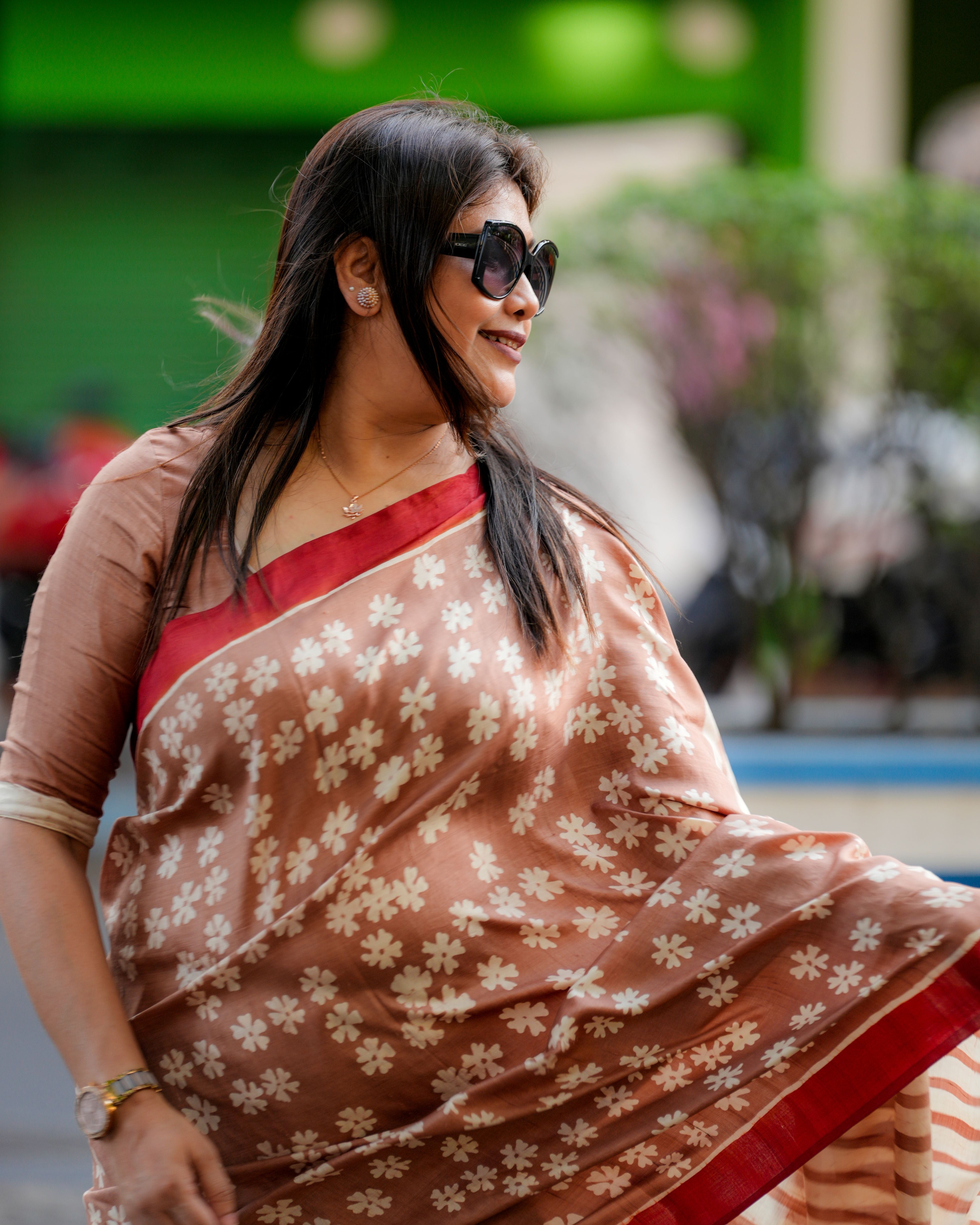 Gulnaar Siuli Batik Pure Silk Saree
