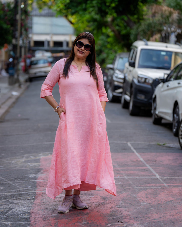 Blush Breeze Cotton Dress