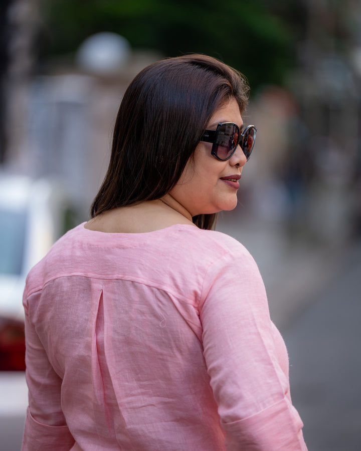 Blush Breeze Cotton Dress
