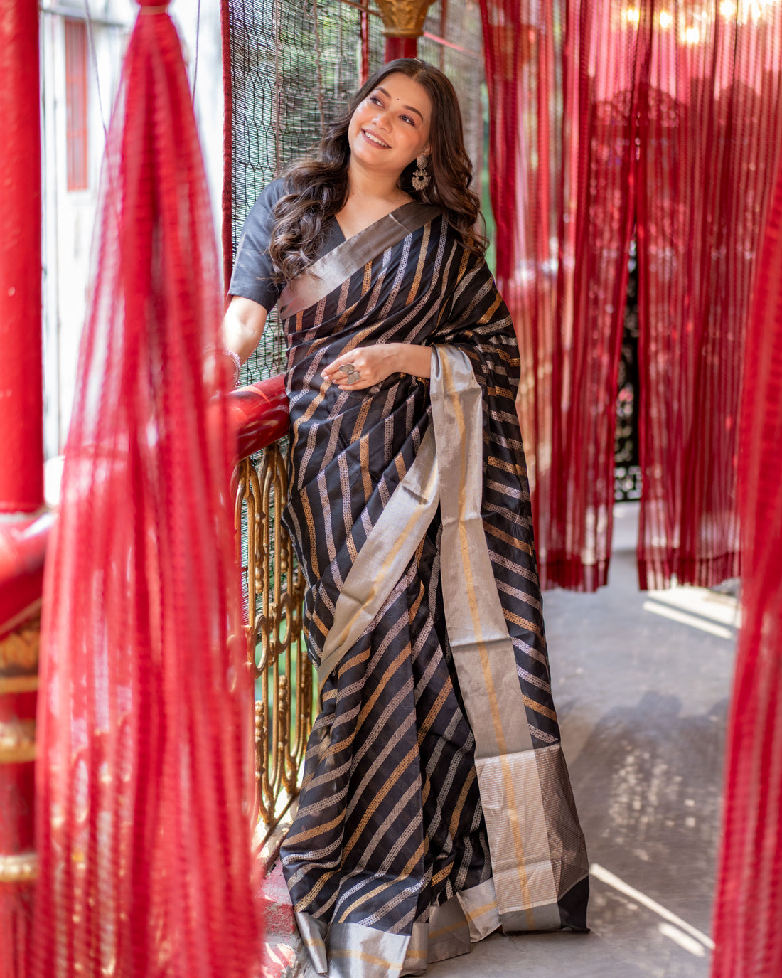 Chanderi Pattu Silk Saree