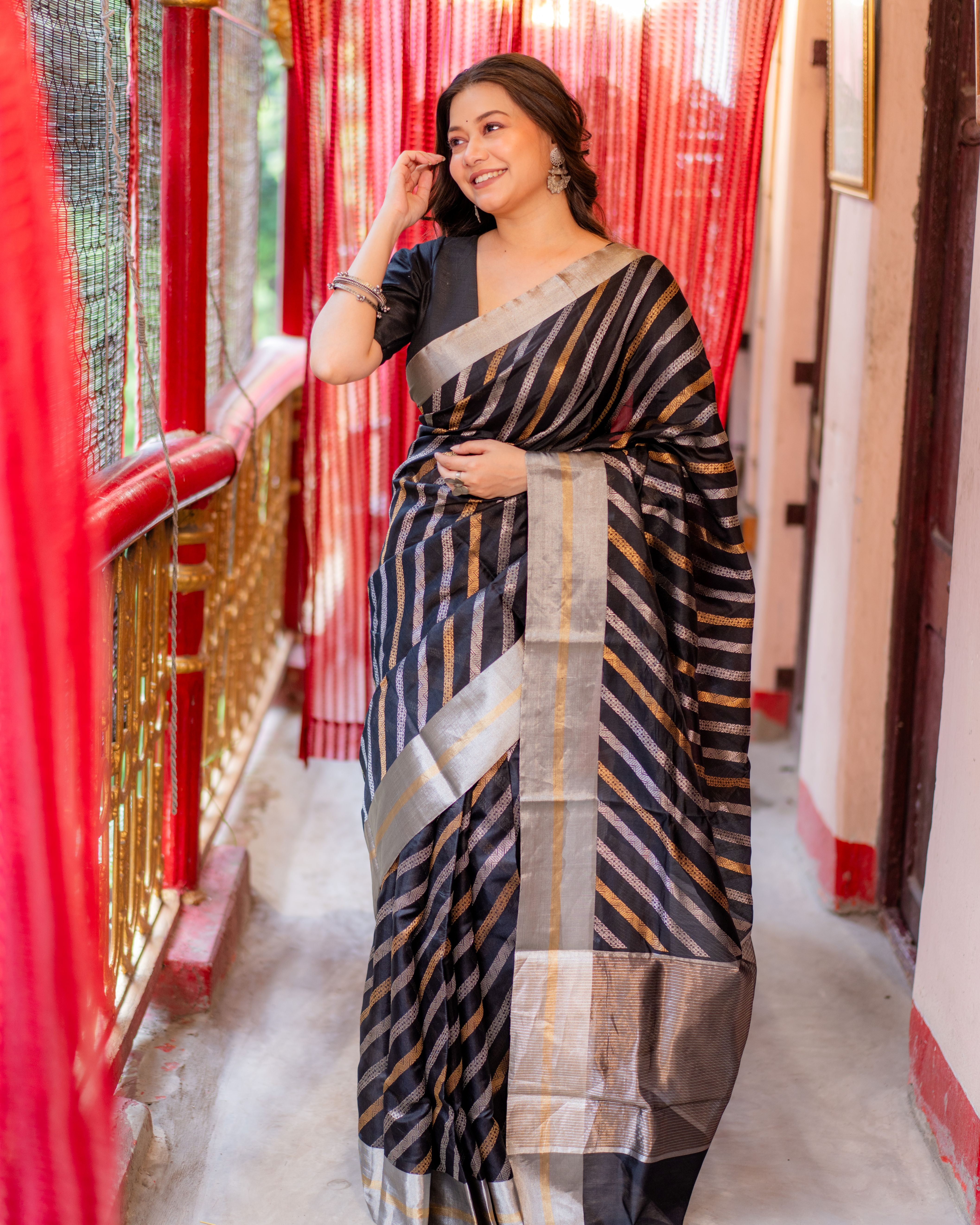 Chanderi Pattu Silk Saree