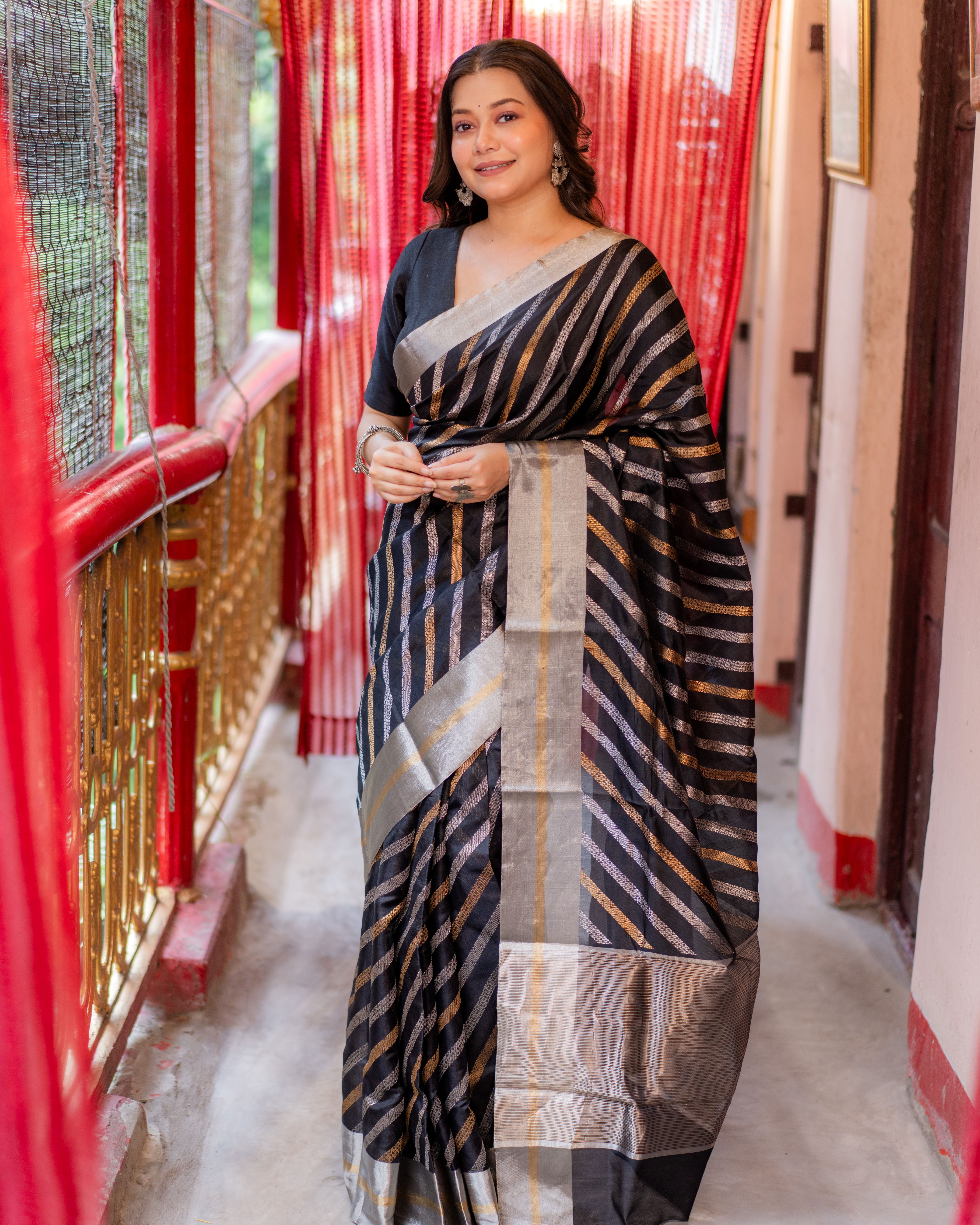 Chanderi Pattu Silk Saree