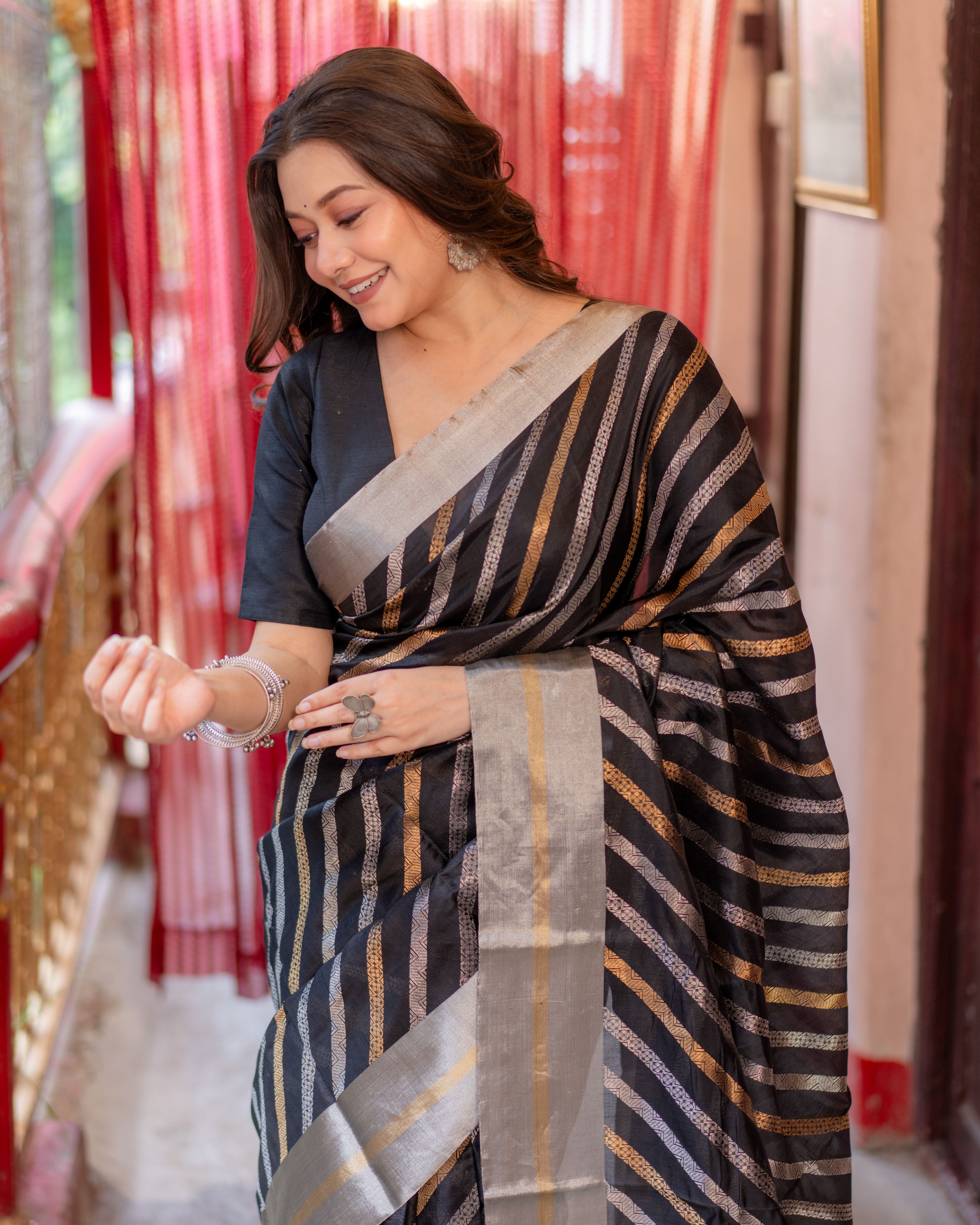 Chanderi Pattu Silk Saree