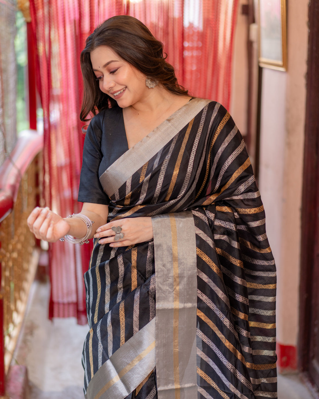 Chanderi Pattu Silk Saree
