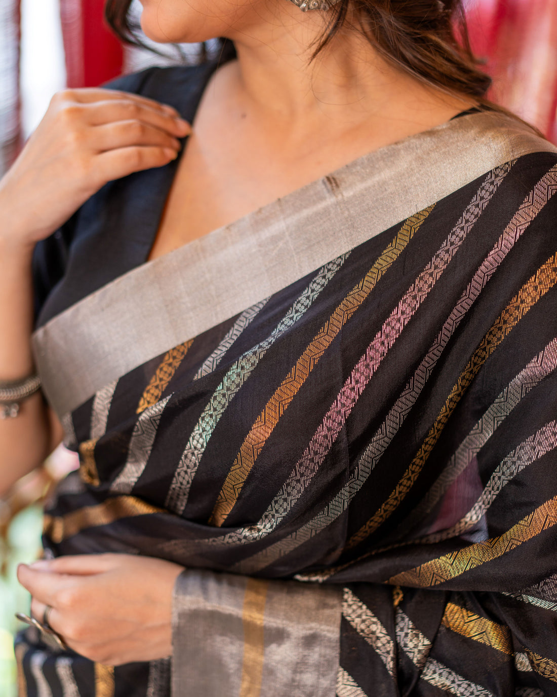 Chanderi Pattu Silk Saree