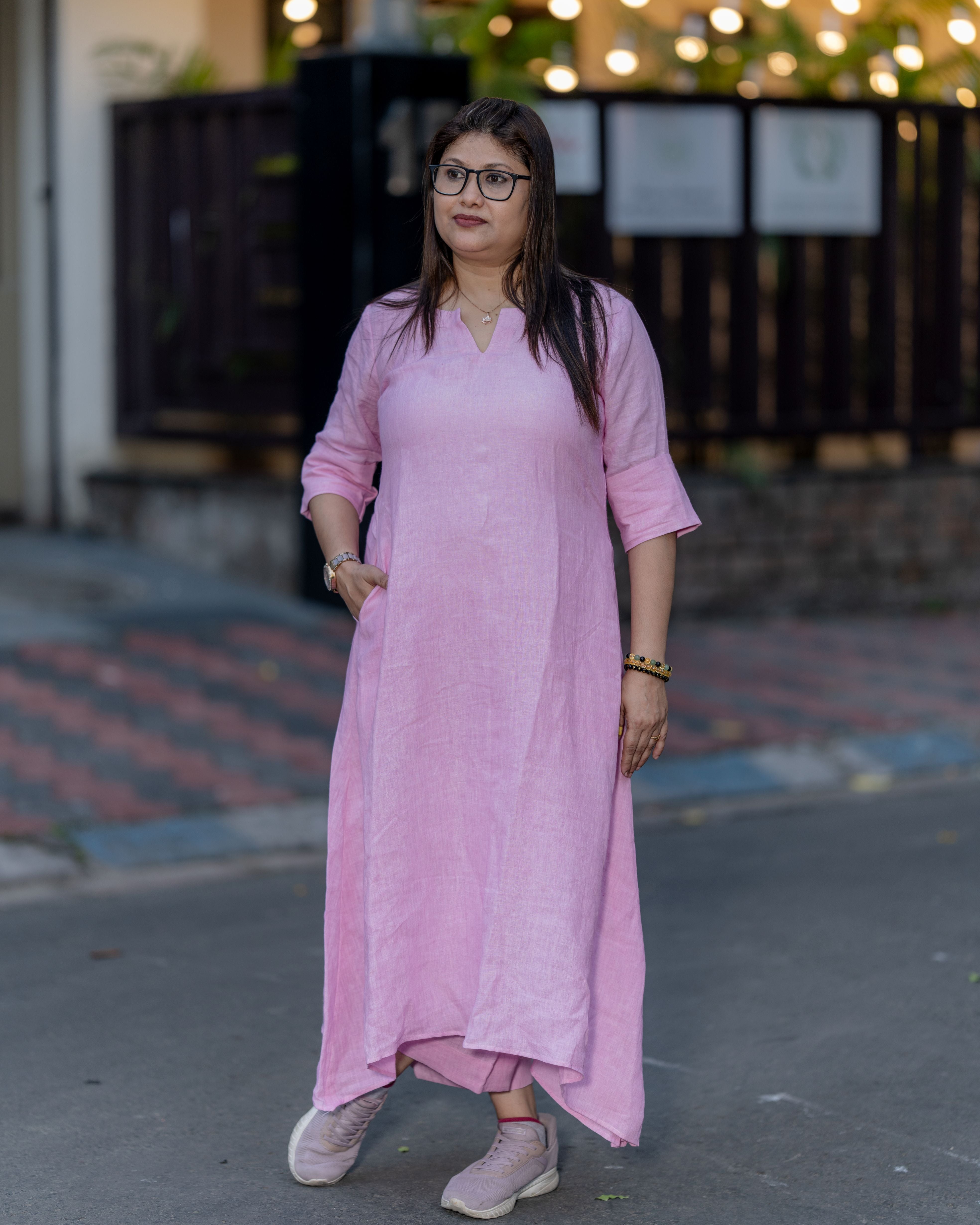 Rosé Whisper Cotton Dress
