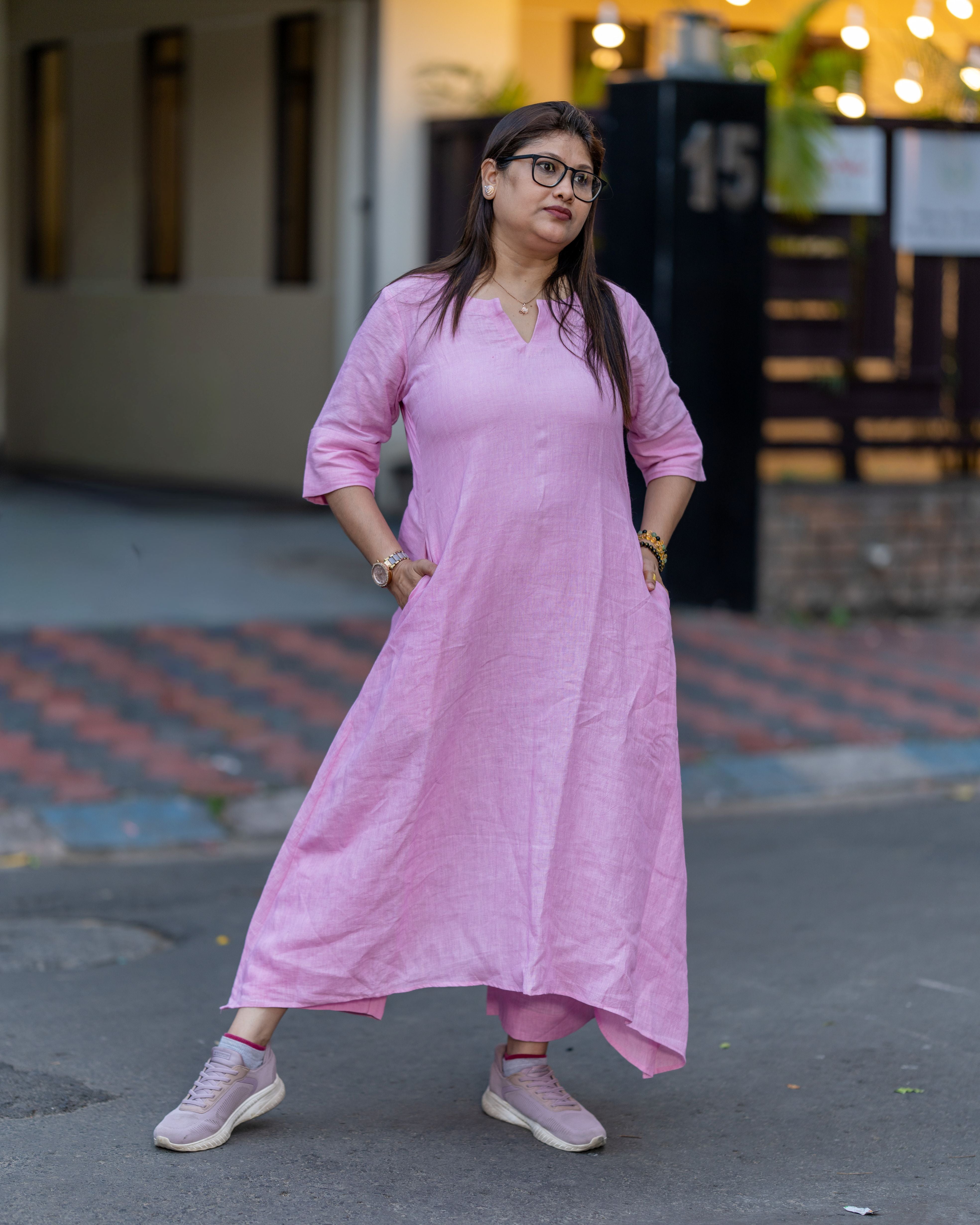 Rosé Whisper Cotton Dress