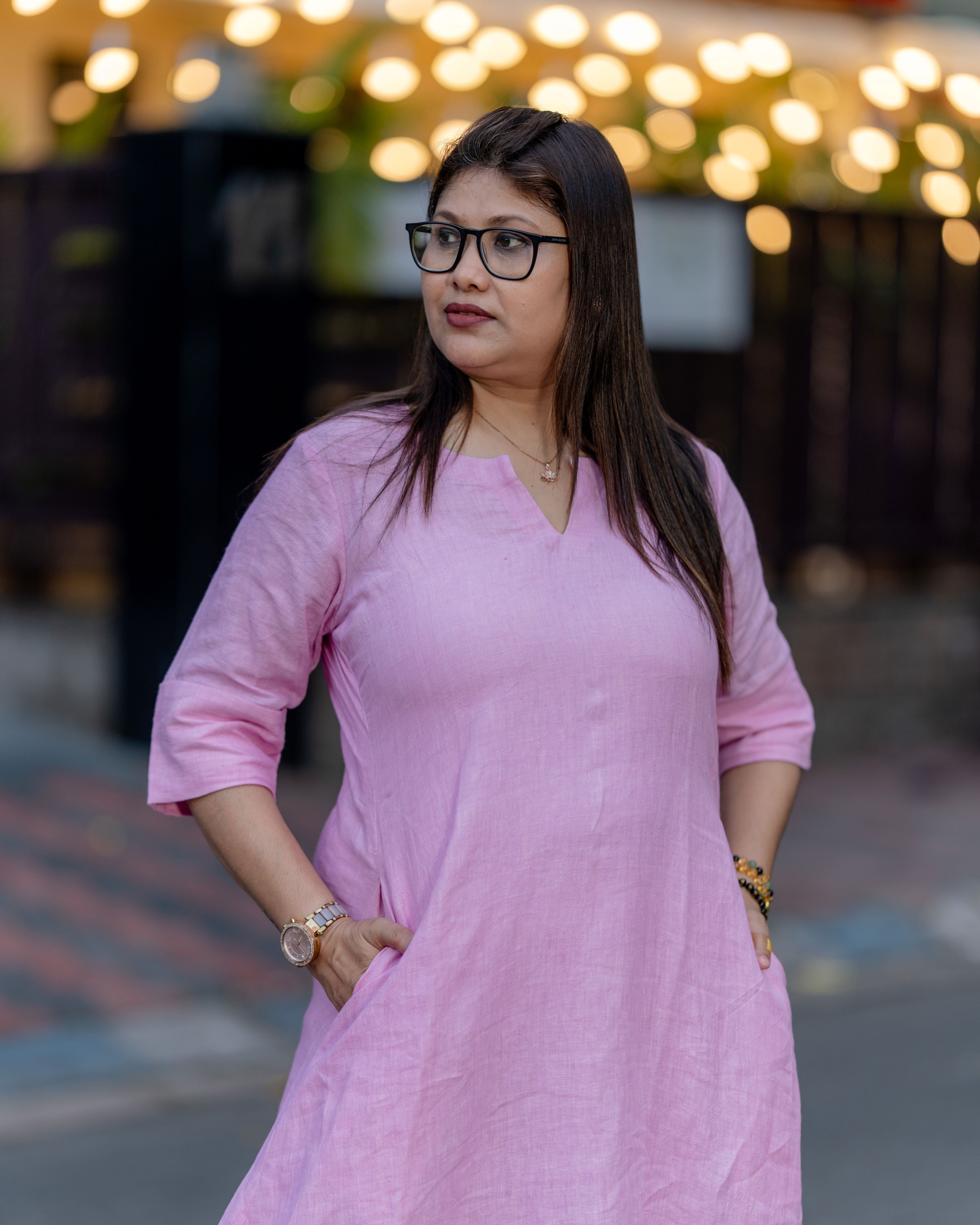 Rosé Whisper Cotton Dress