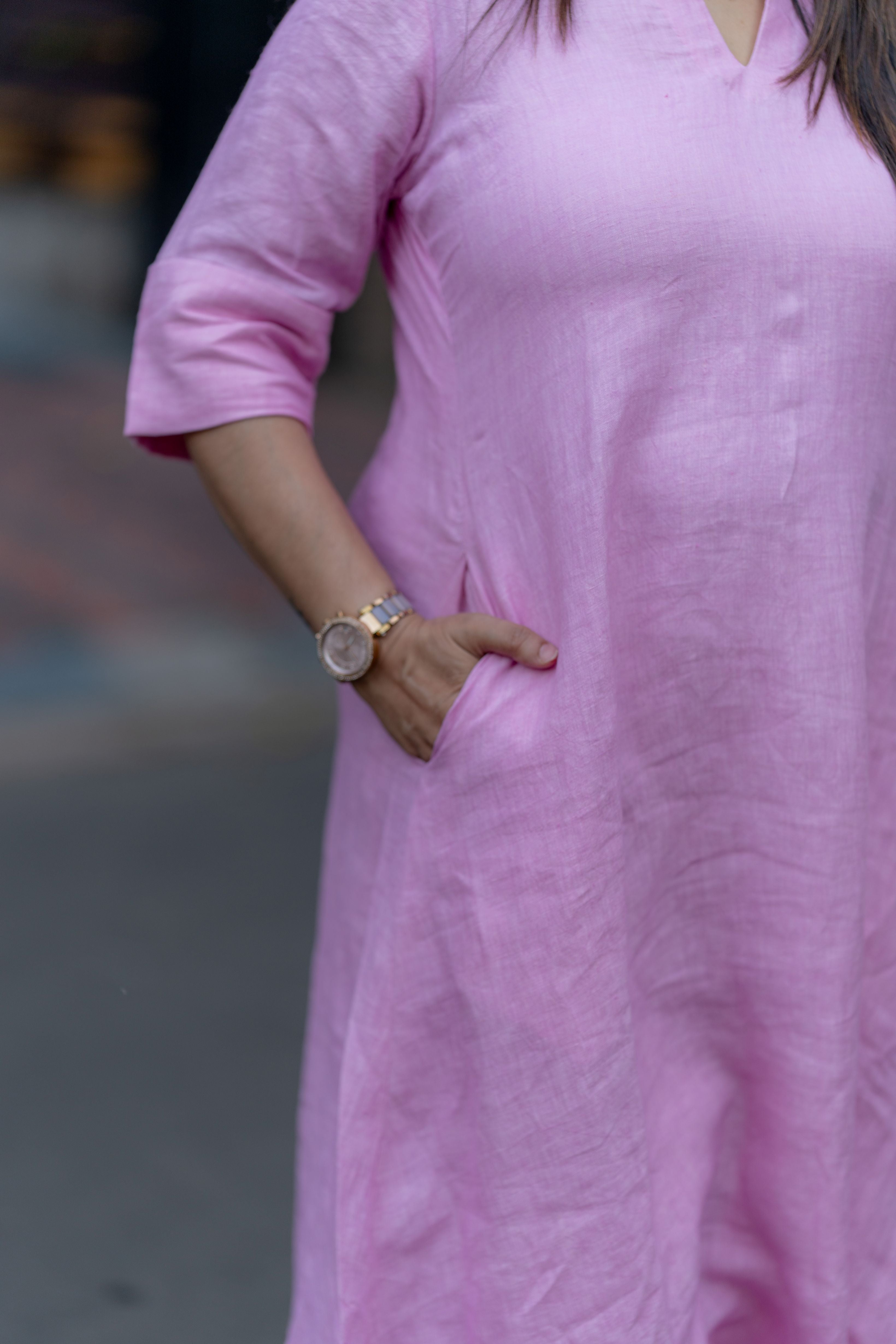 Rosé Whisper Cotton Dress