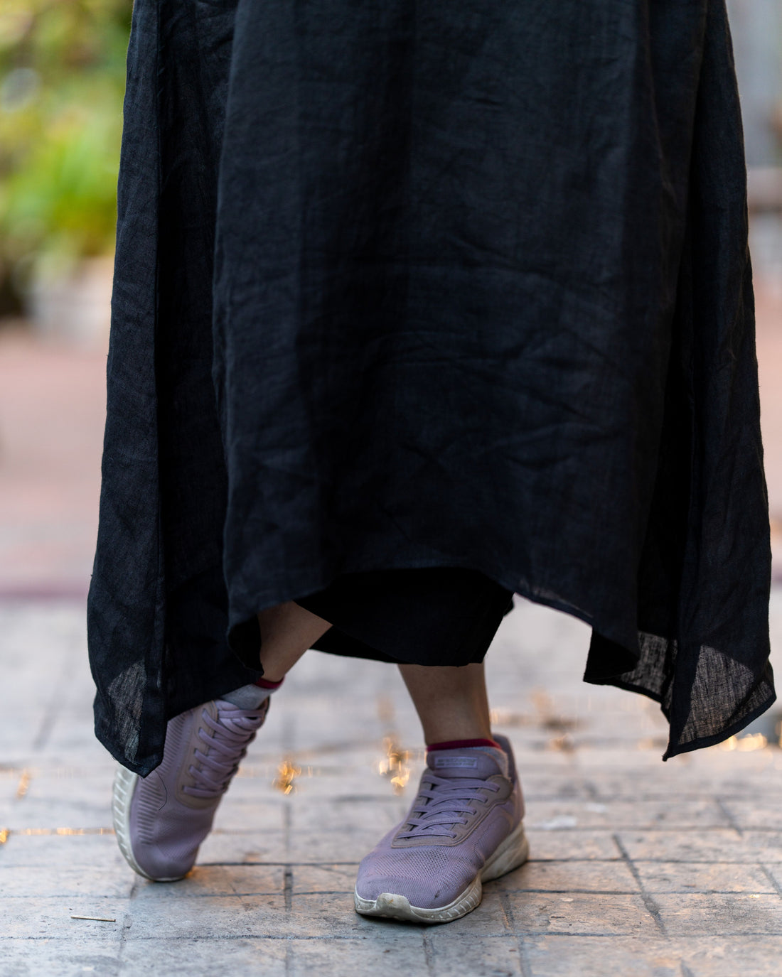 Midnight Flow Cotton Dress