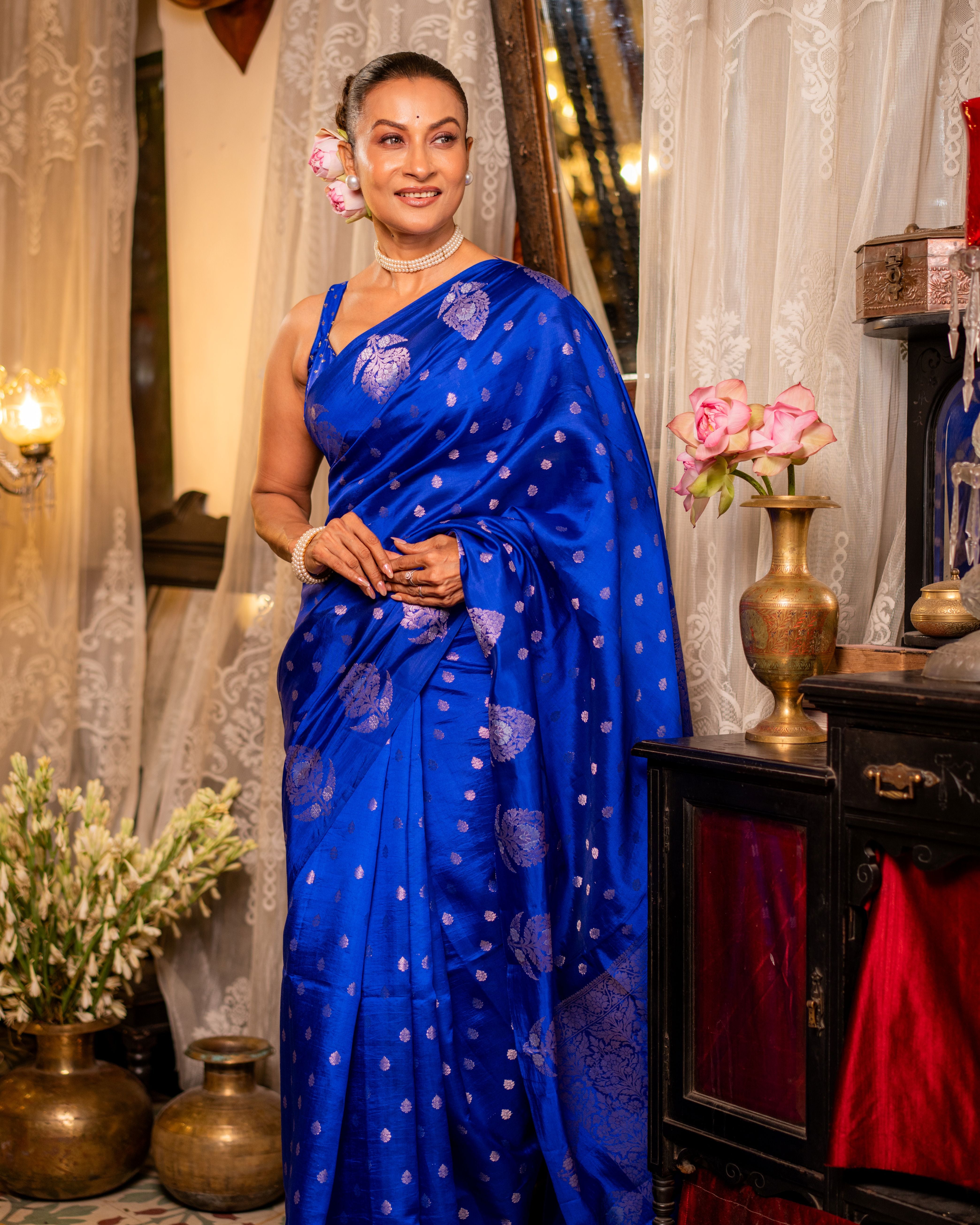 Raw Mango Silk Banarasi Saree