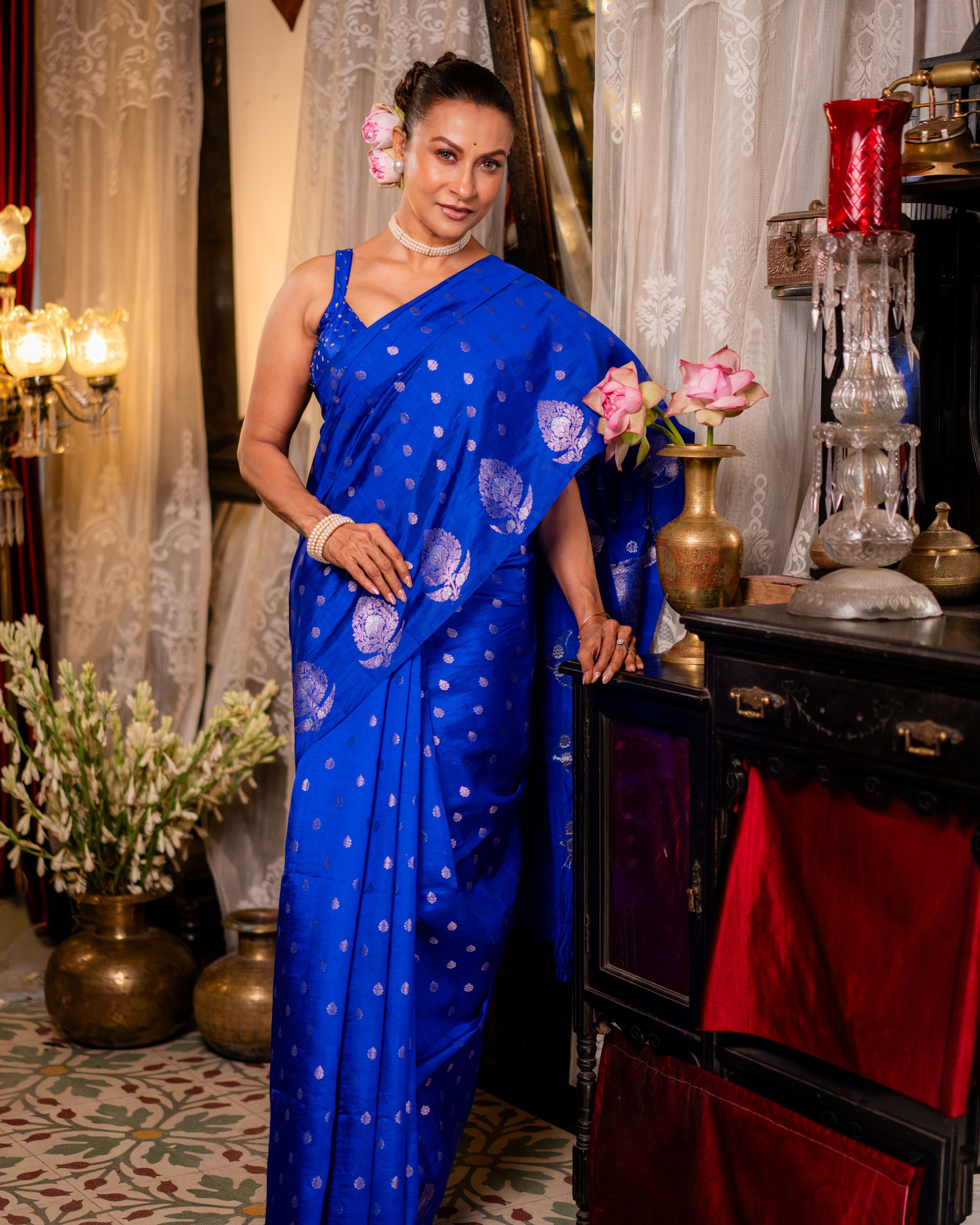 Raw Mango Silk Banarasi Saree