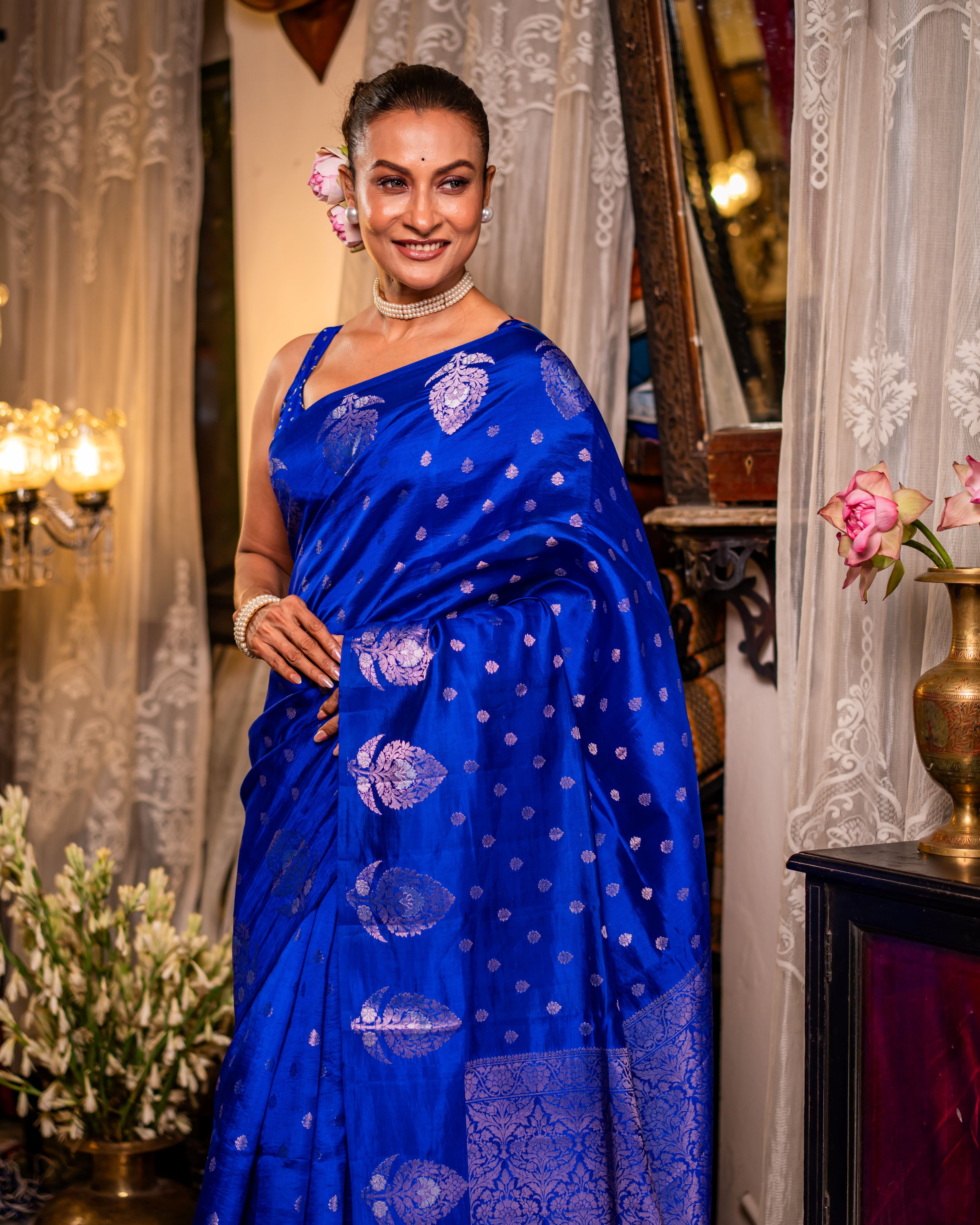 Raw Mango Silk Banarasi Saree