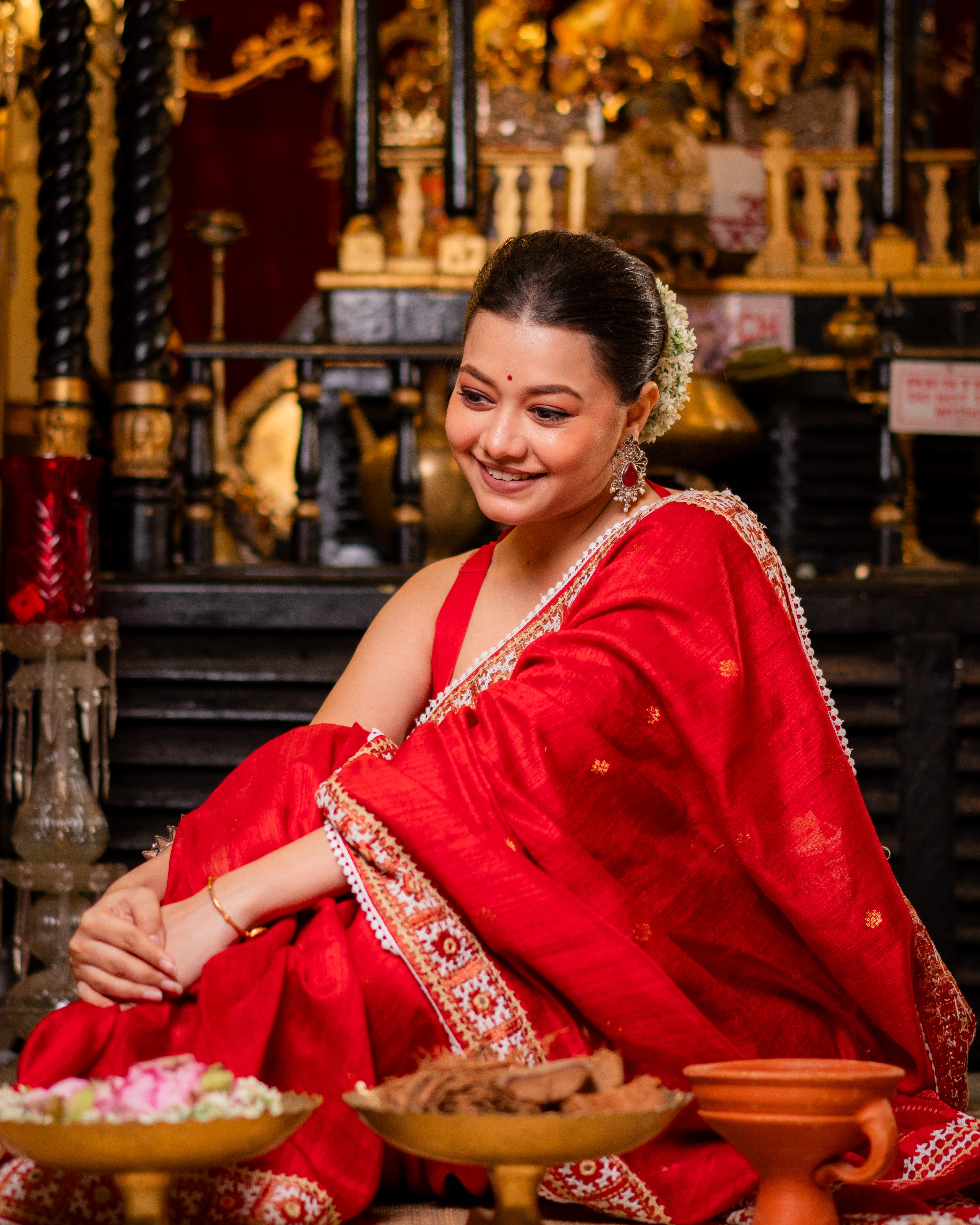 Matka Handwoven Jamdani Saree