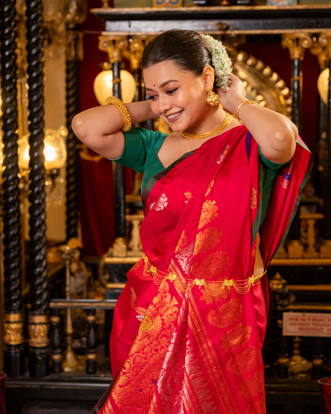 The Padma Royale – Pure Silk Handwoven Gadwal Saree
