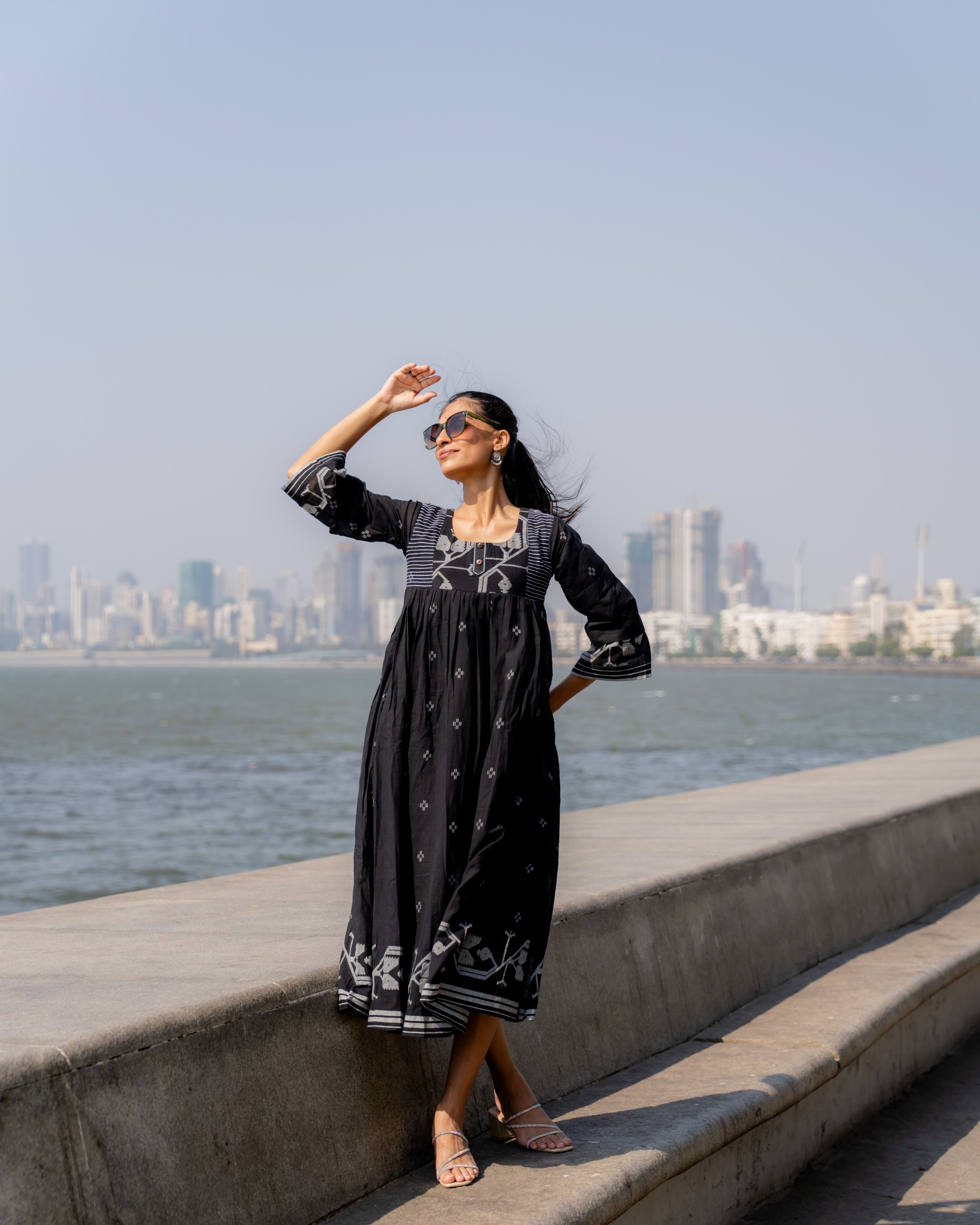 Needlework Jamdani Cotton Dress