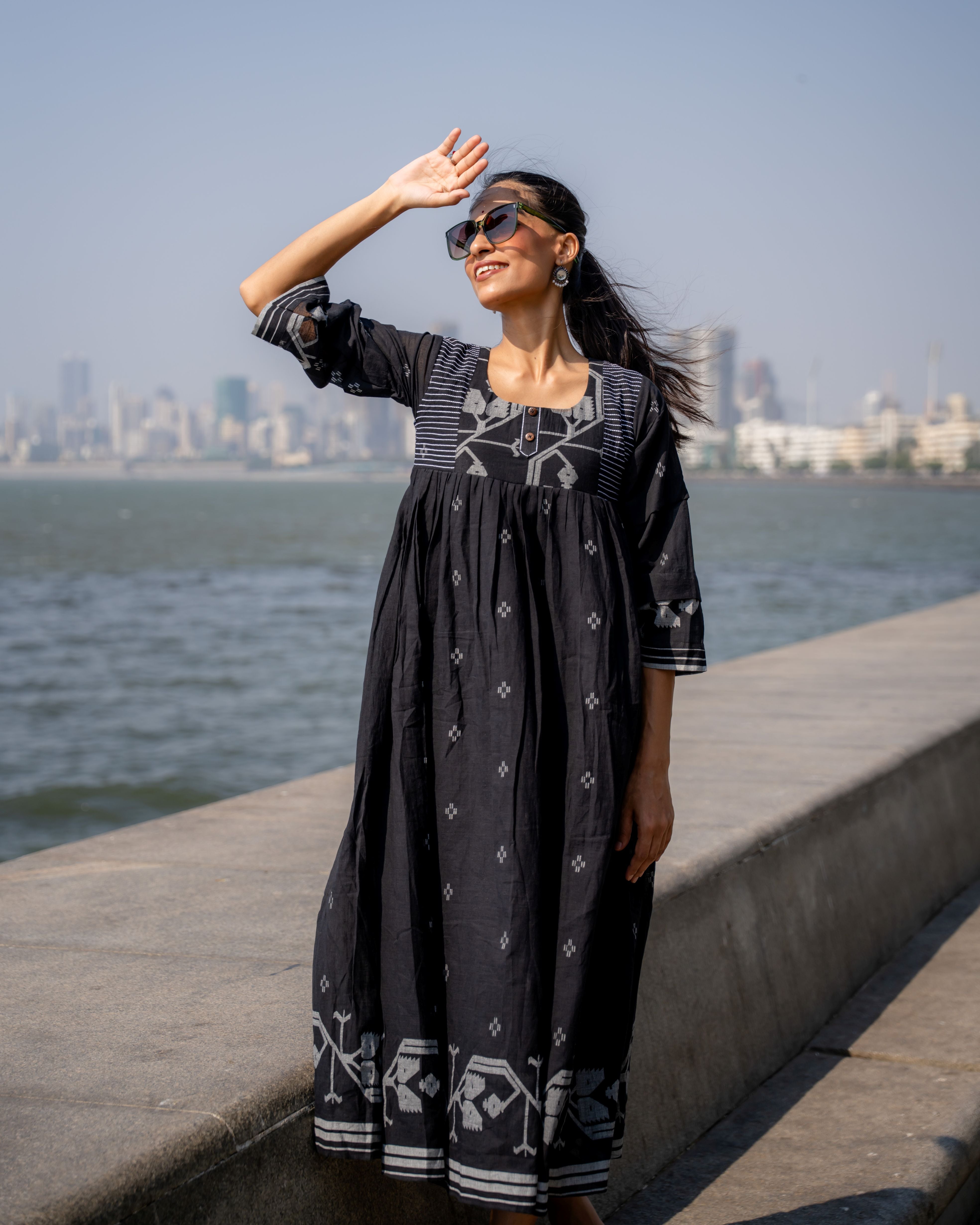 Needlework Jamdani Cotton Dress
