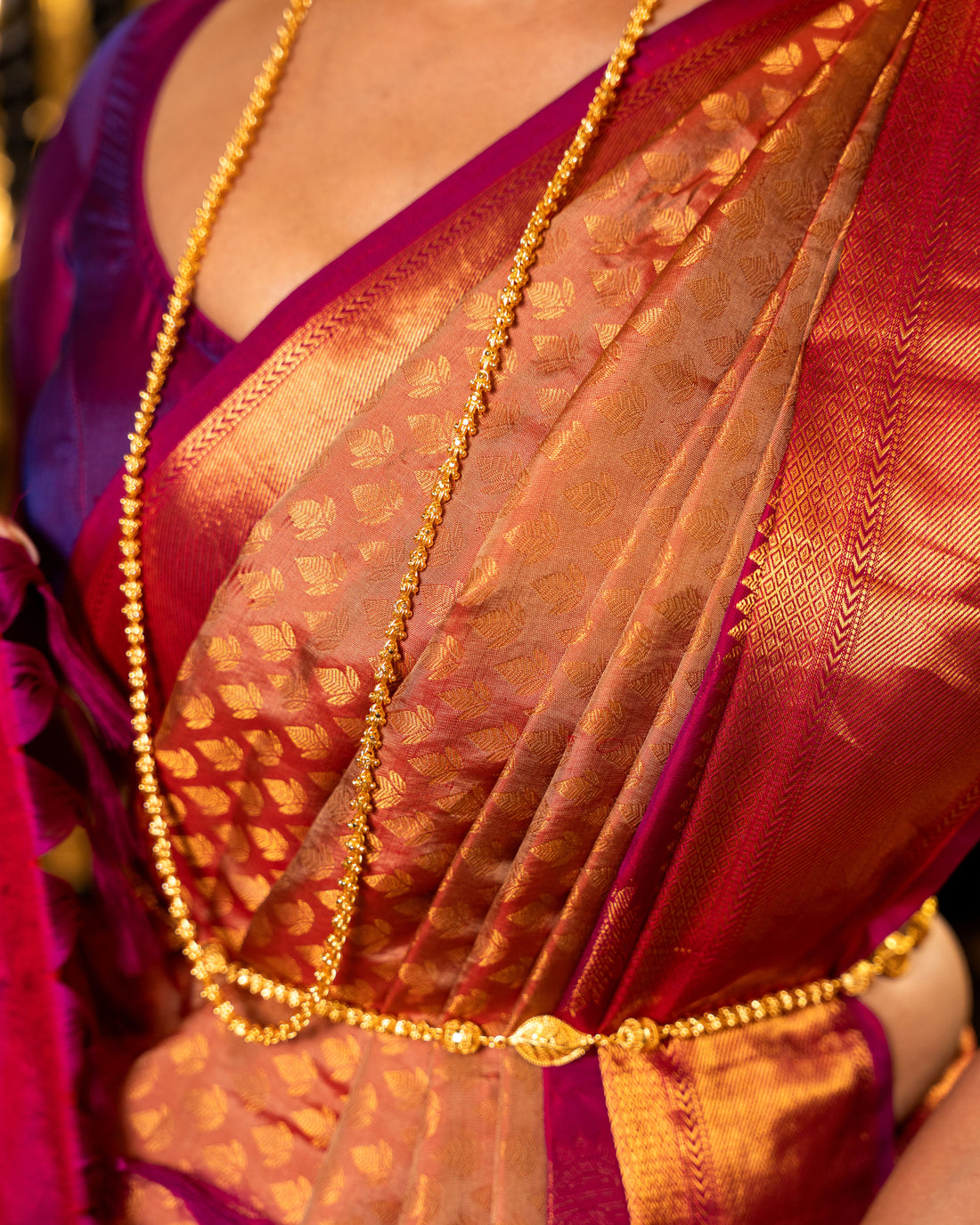 The Maharani Pure Silk Handwoven Gadwal Saree