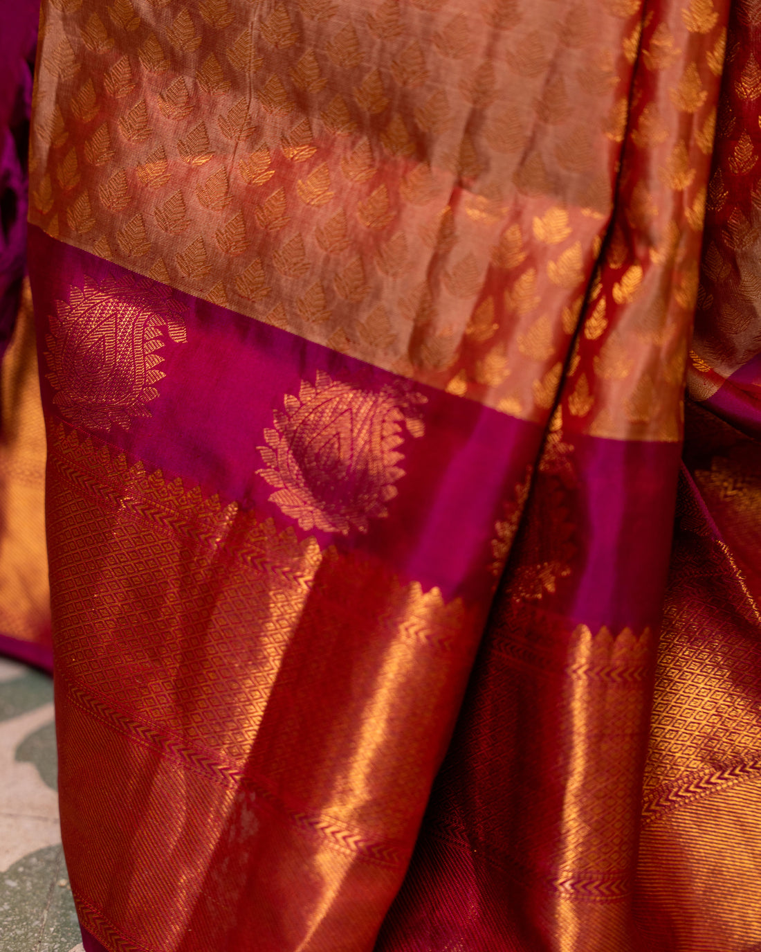The Maharani Pure Silk Handwoven Gadwal Saree