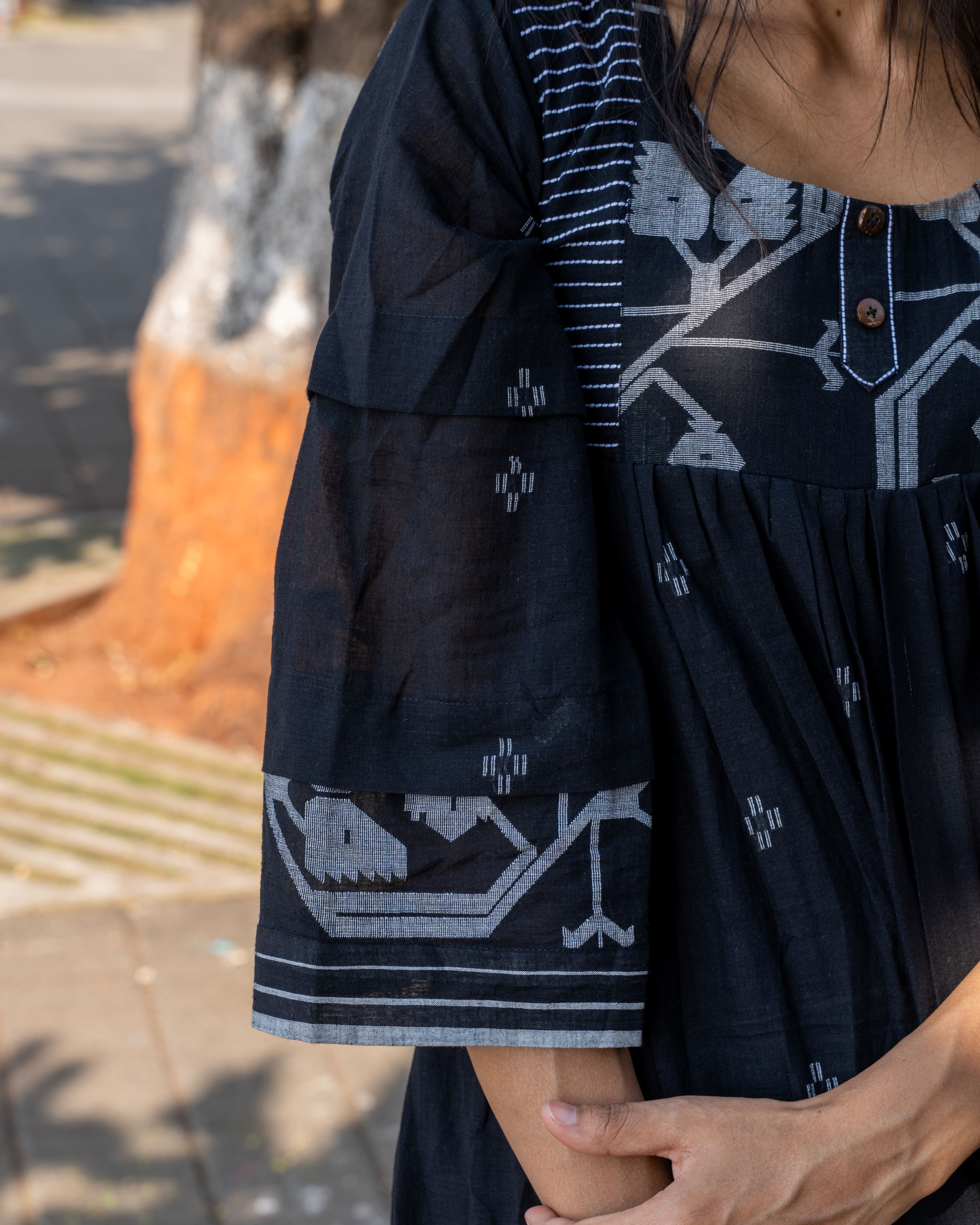 Needlework Jamdani Cotton Dress