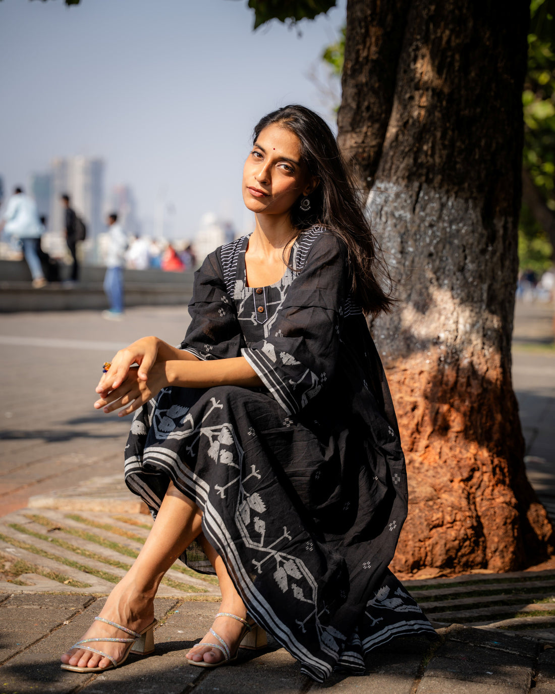 Needlework Jamdani Cotton Dress