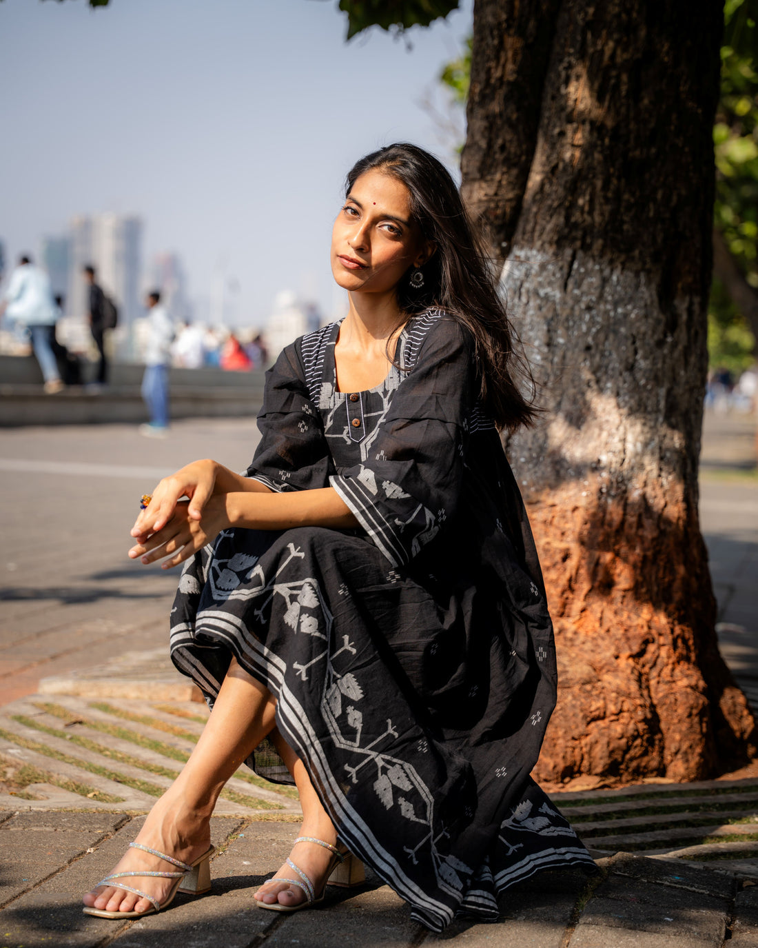 Needlework Jamdani Cotton Dress