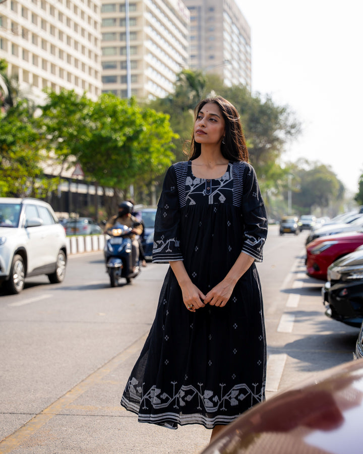 Needlework Jamdani Cotton Dress