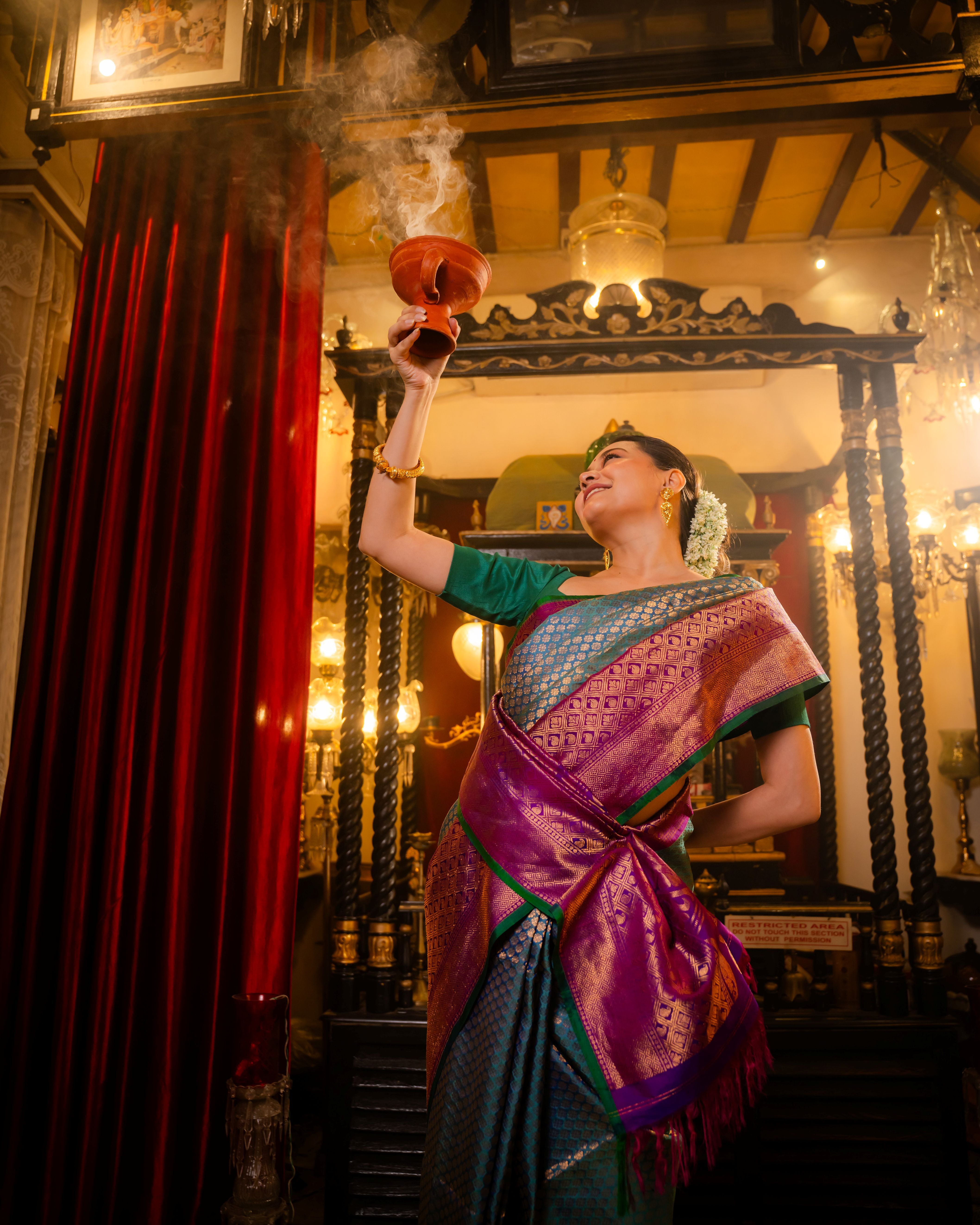 The Nizam's Treasure – Pure Silk Handwoven Gadwal Saree