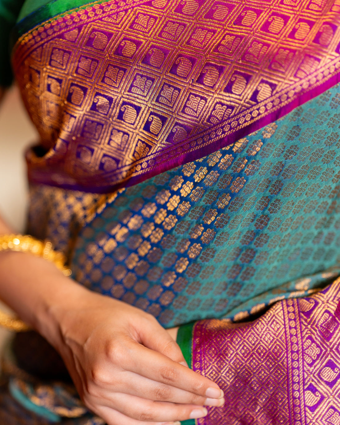 The Nizam's Treasure – Pure Silk Handwoven Gadwal Saree
