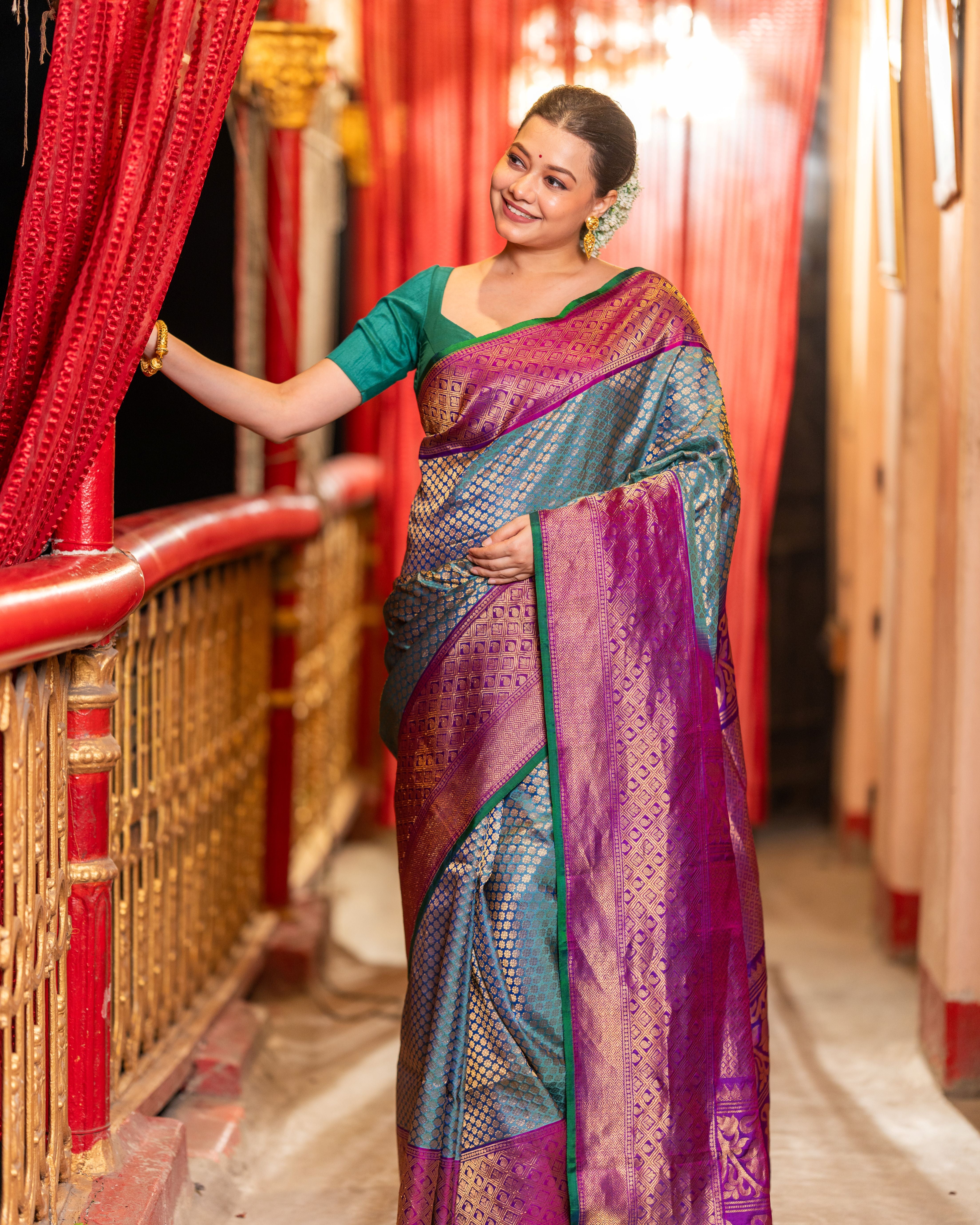 The Nizam's Treasure – Pure Silk Handwoven Gadwal Saree