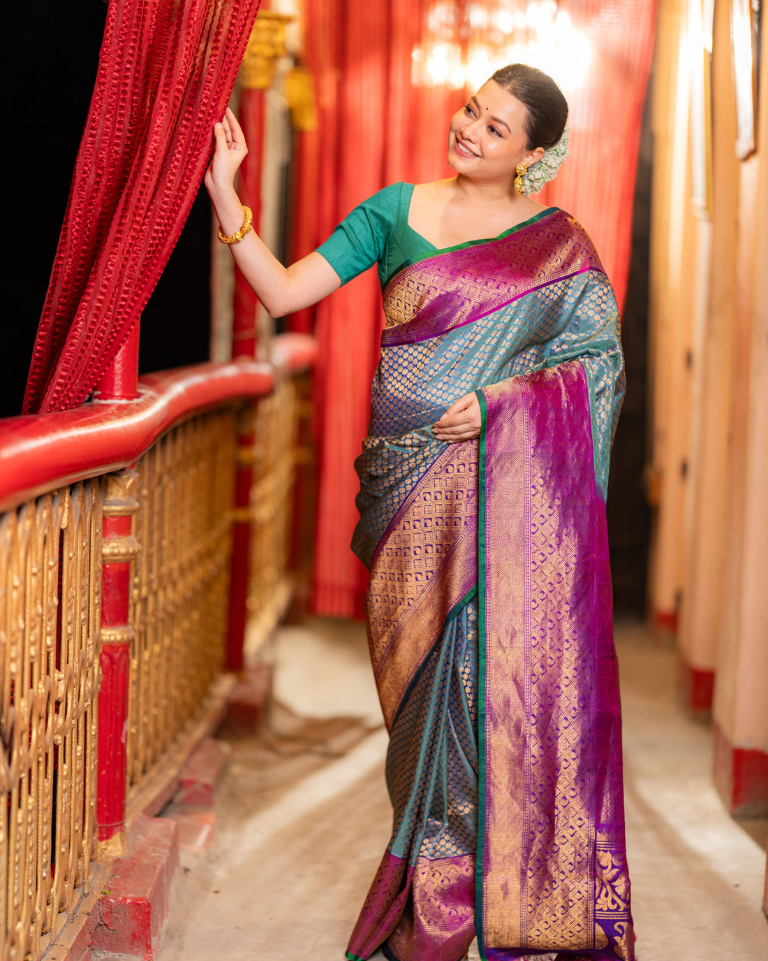 The Nizam's Treasure – Pure Silk Handwoven Gadwal Saree