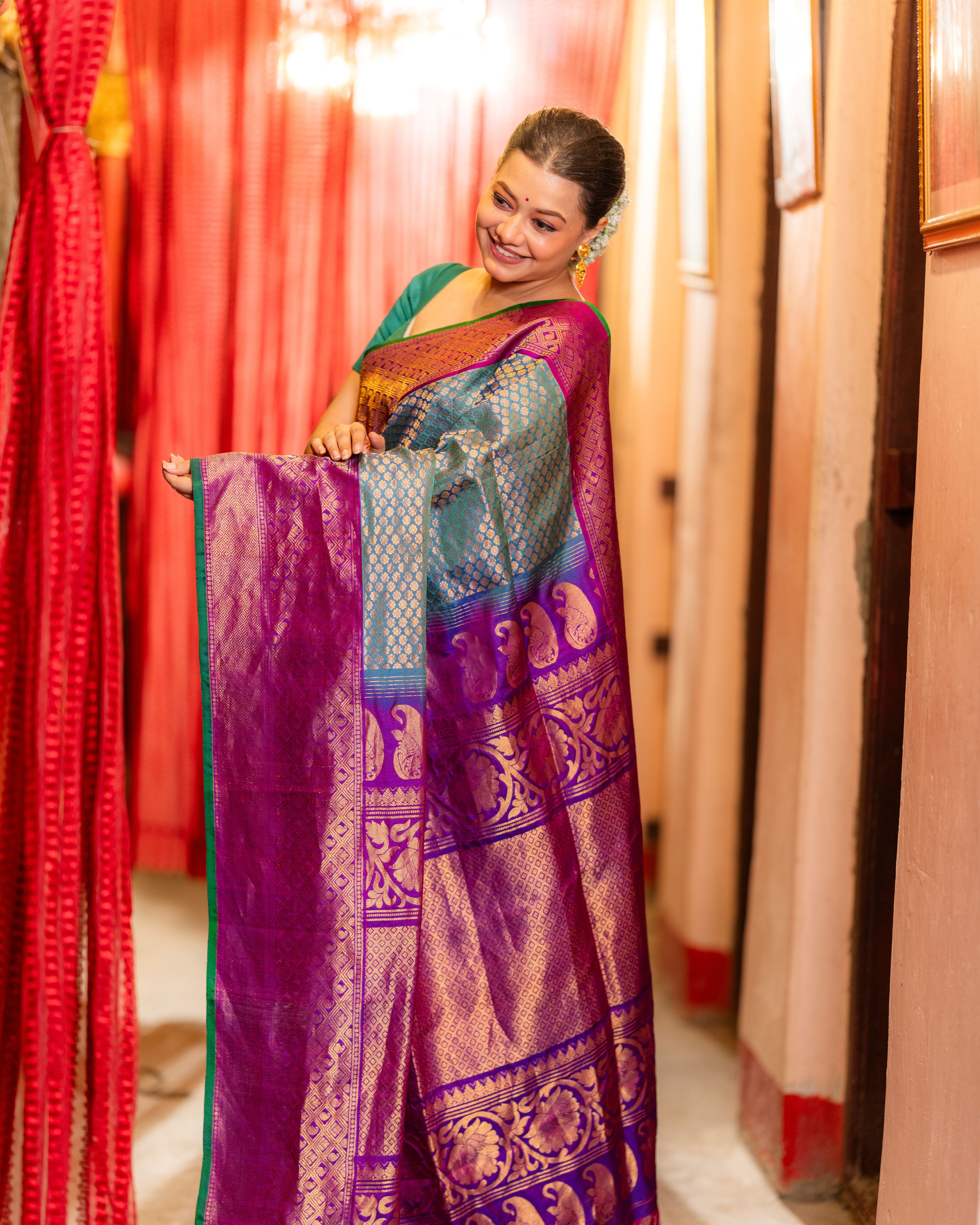 The Nizam's Treasure – Pure Silk Handwoven Gadwal Saree
