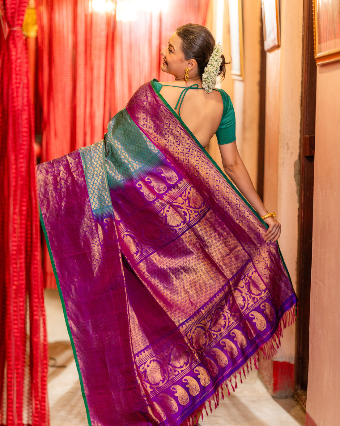 The Nizam's Treasure – Pure Silk Handwoven Gadwal Saree