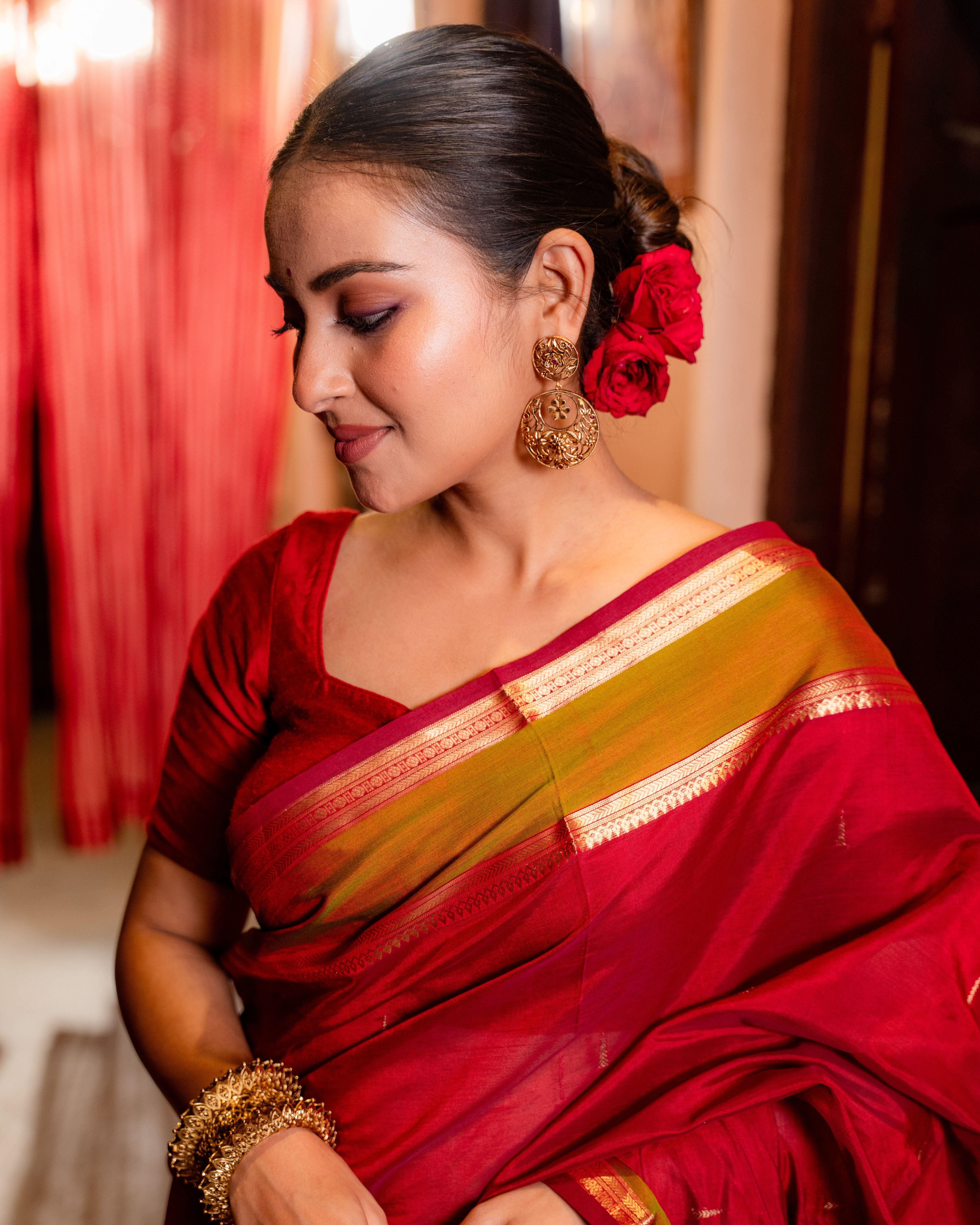 Kanchipuram Grace – Handwoven Sico Silk Saree