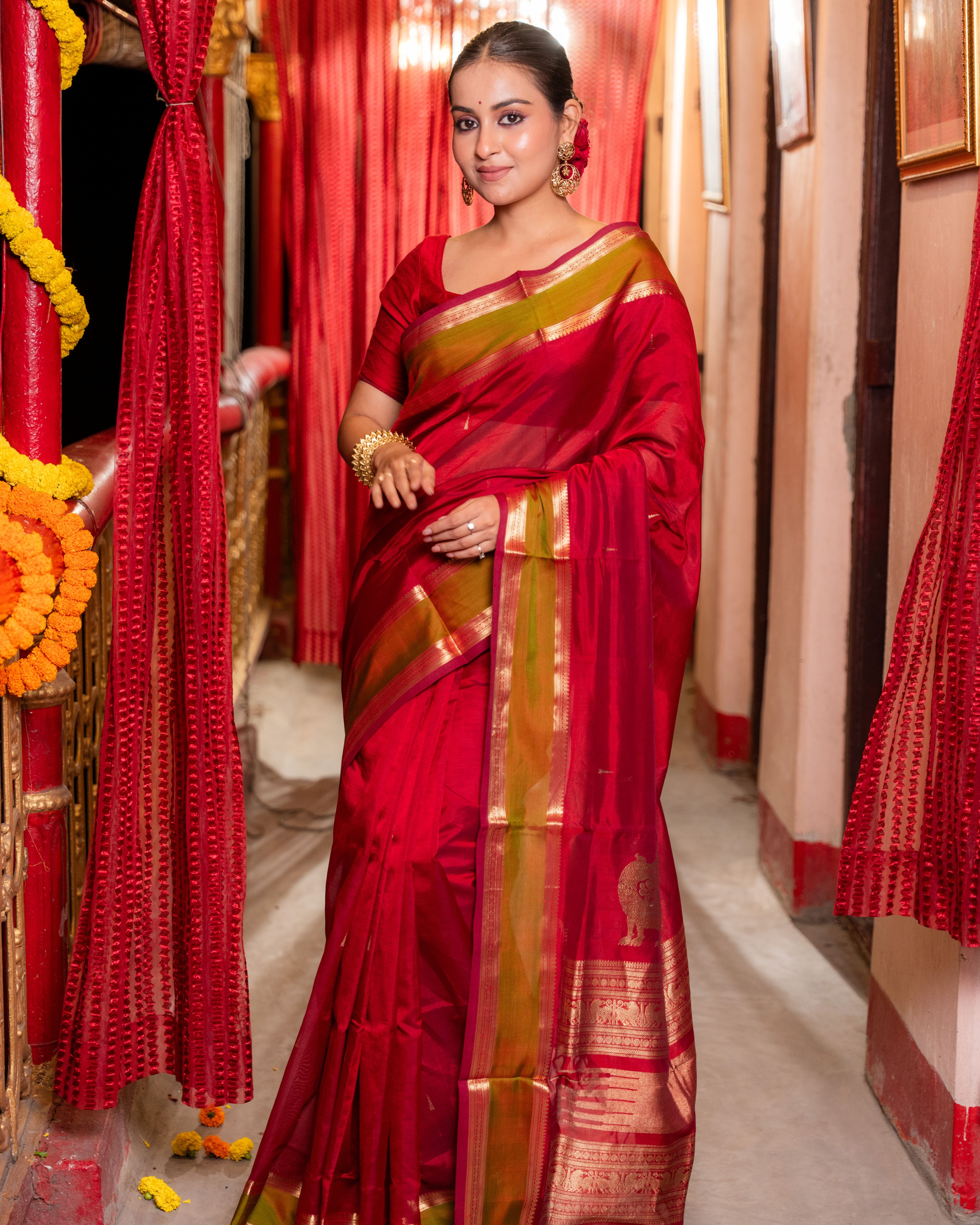 Kanchipuram Grace – Handwoven Sico Silk Saree