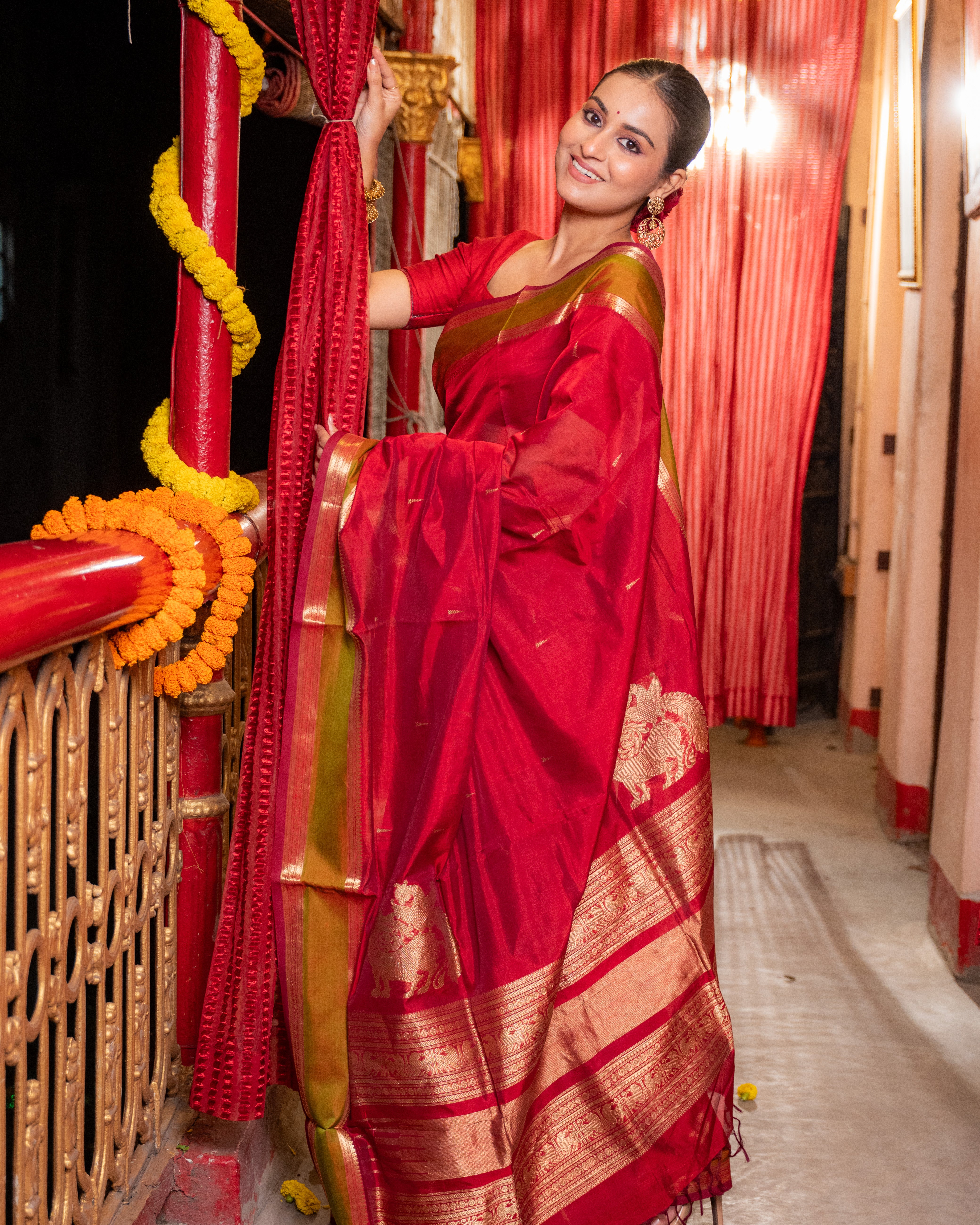 Kanchipuram Grace – Handwoven Sico Silk Saree