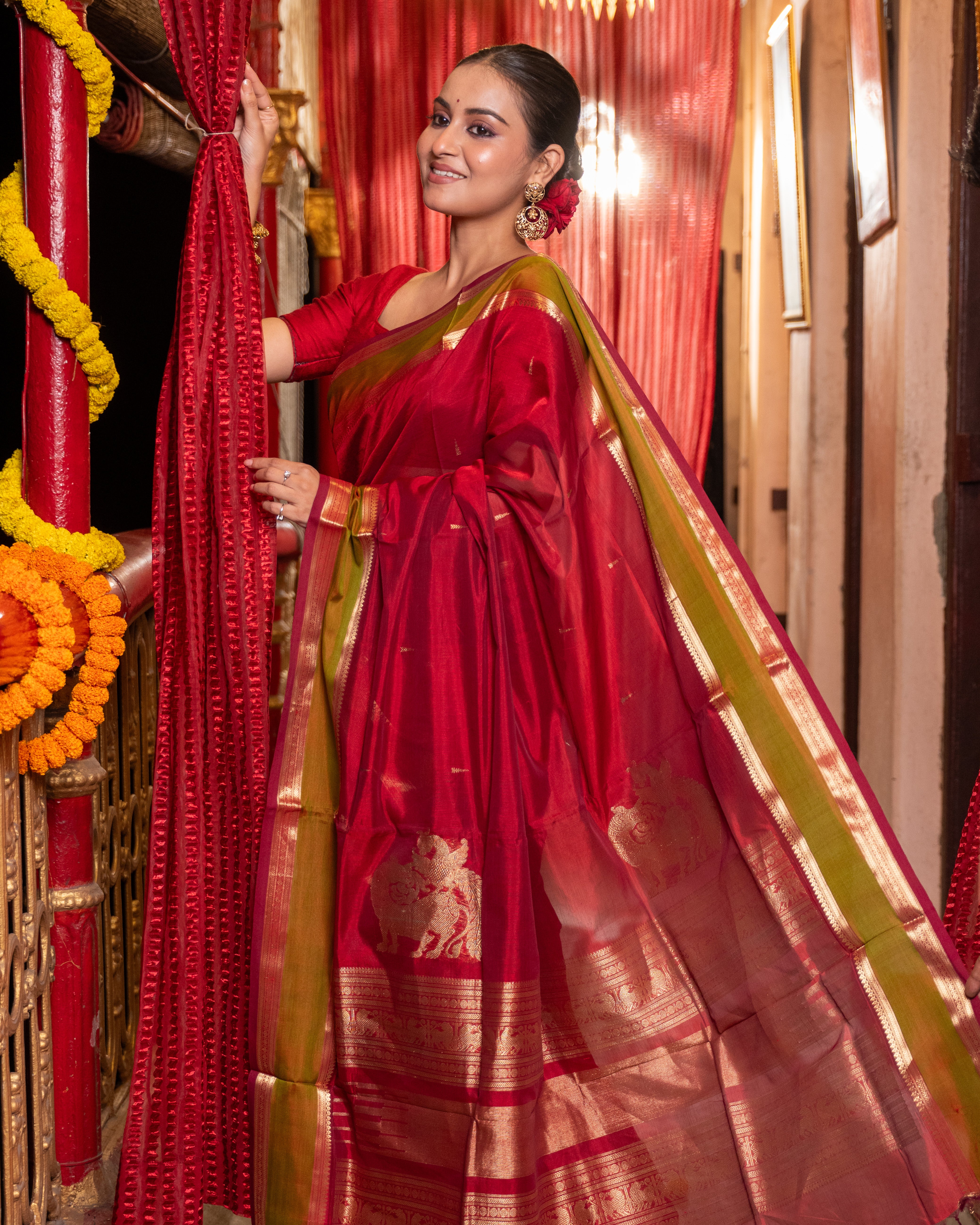 Kanchipuram Grace – Handwoven Sico Silk Saree