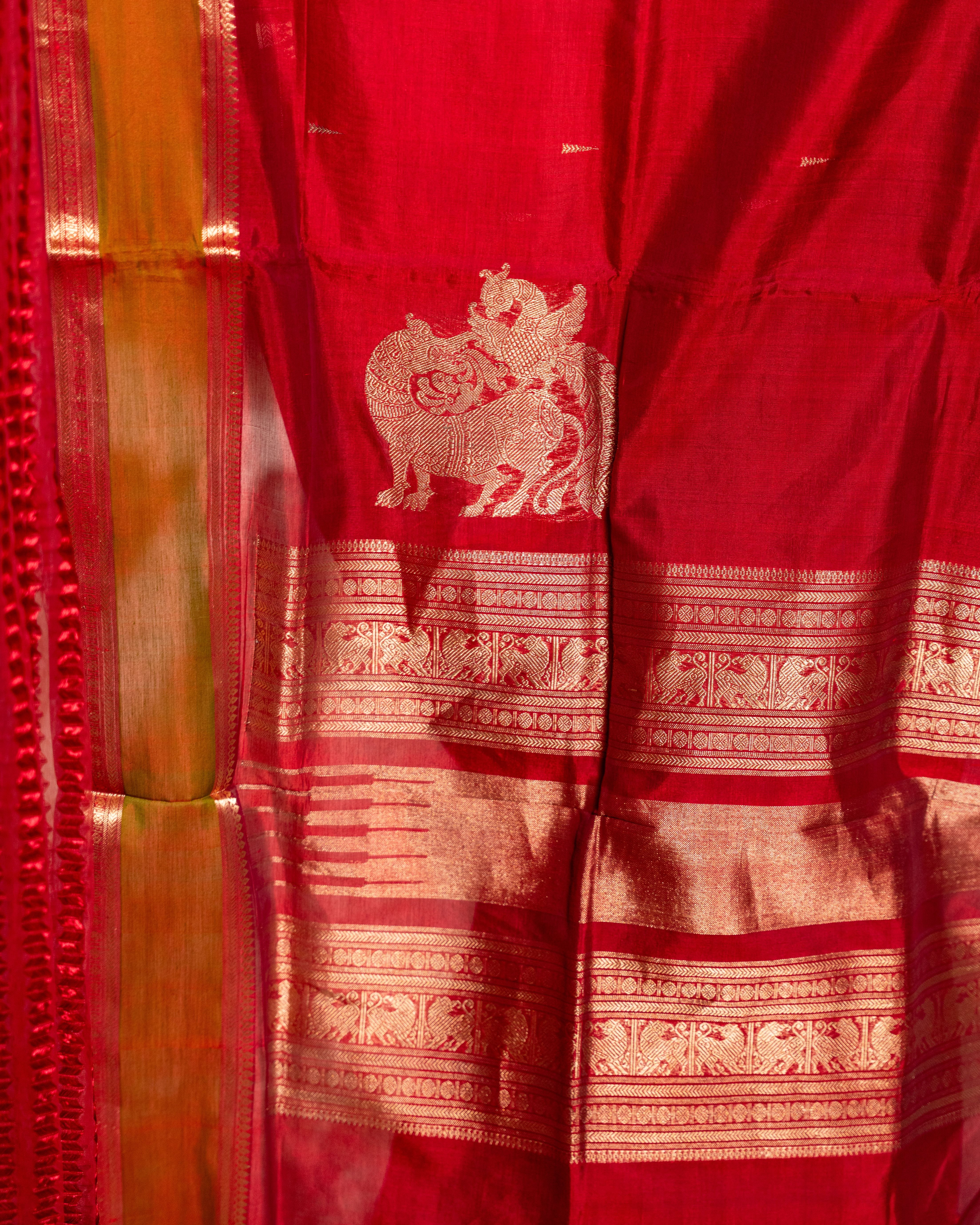 Kanchipuram Grace – Handwoven Sico Silk Saree
