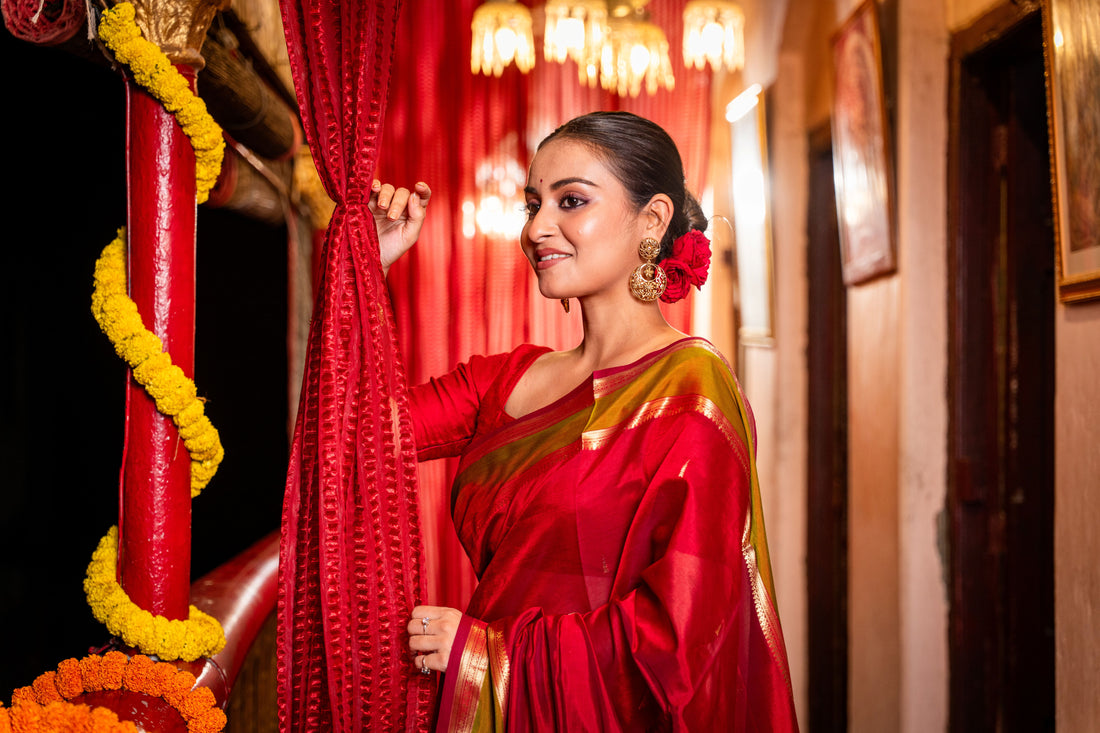 Kanchipuram Grace – Handwoven Sico Silk Saree