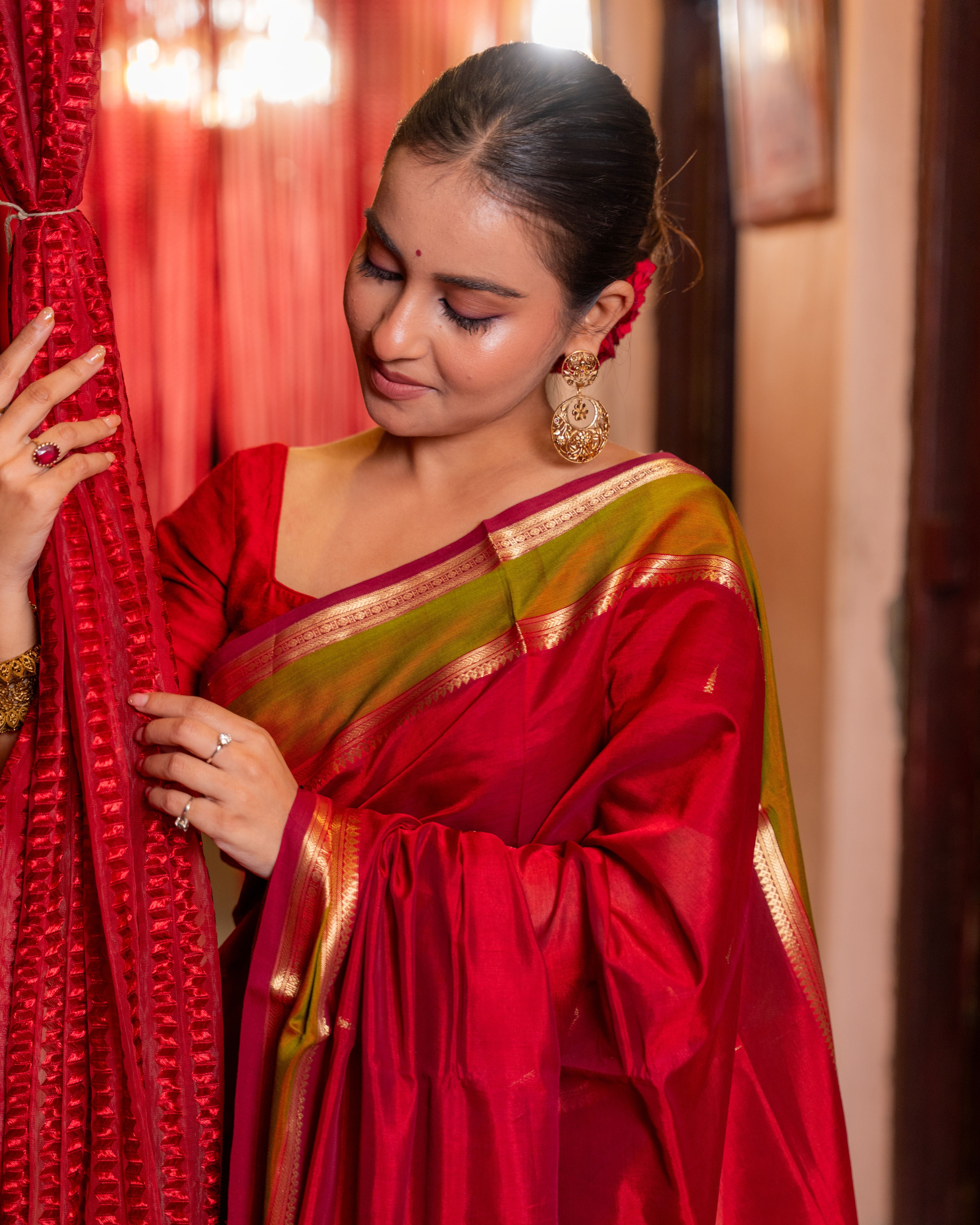 Kanchipuram Grace – Handwoven Sico Silk Saree
